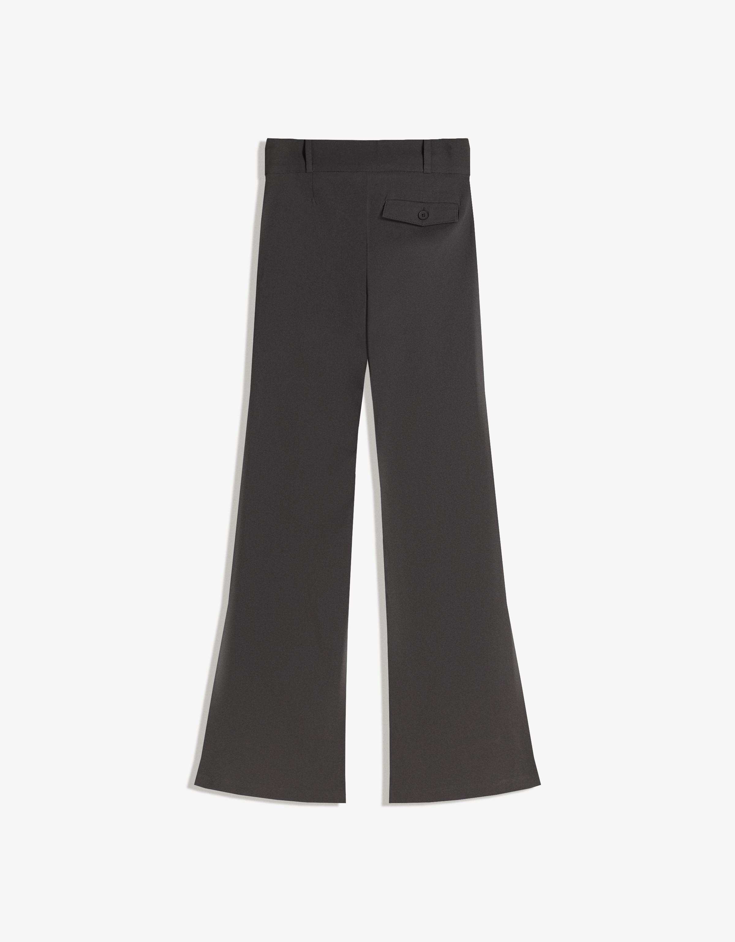 Bengaline flared trousers — Grey