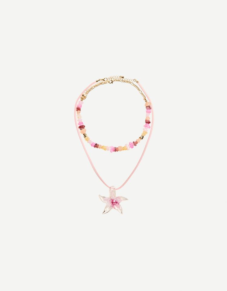 2-pack of star necklaces