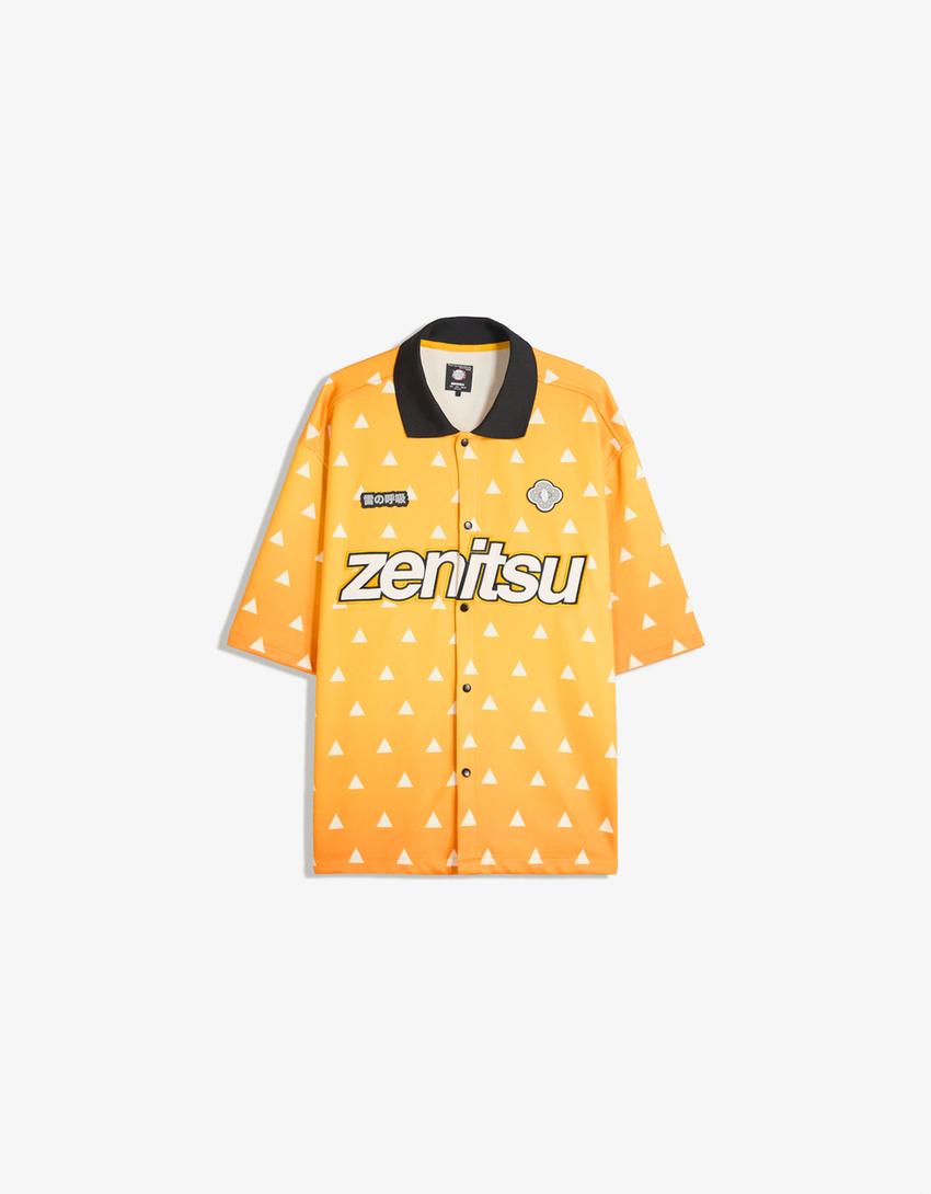 Short sleeve Demon Slayer shirt-Orange