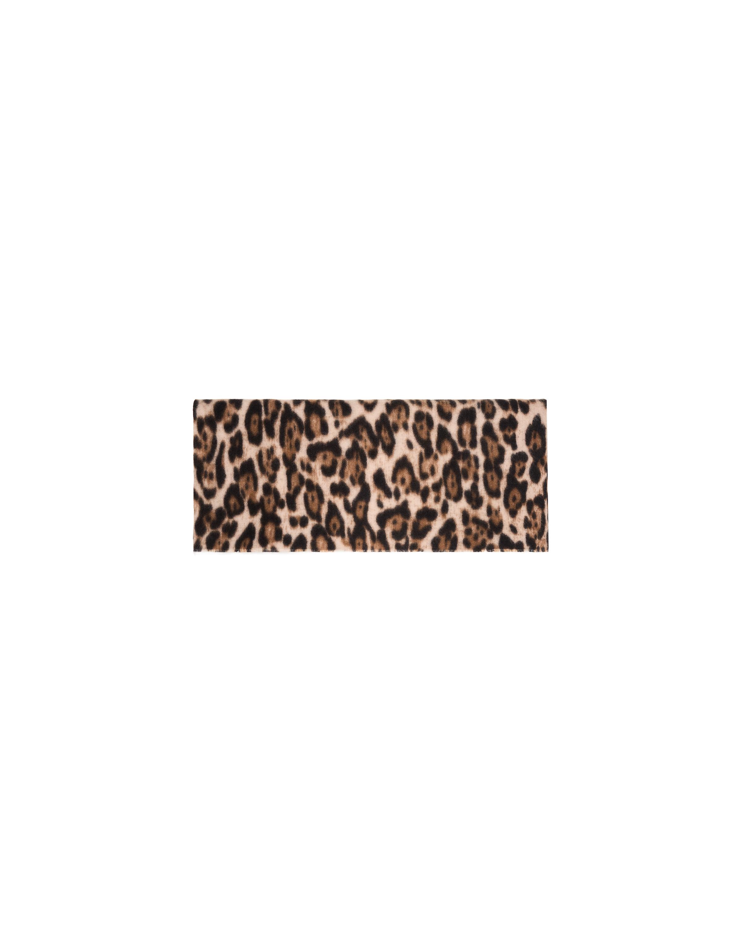 Animal print scarf — Brown