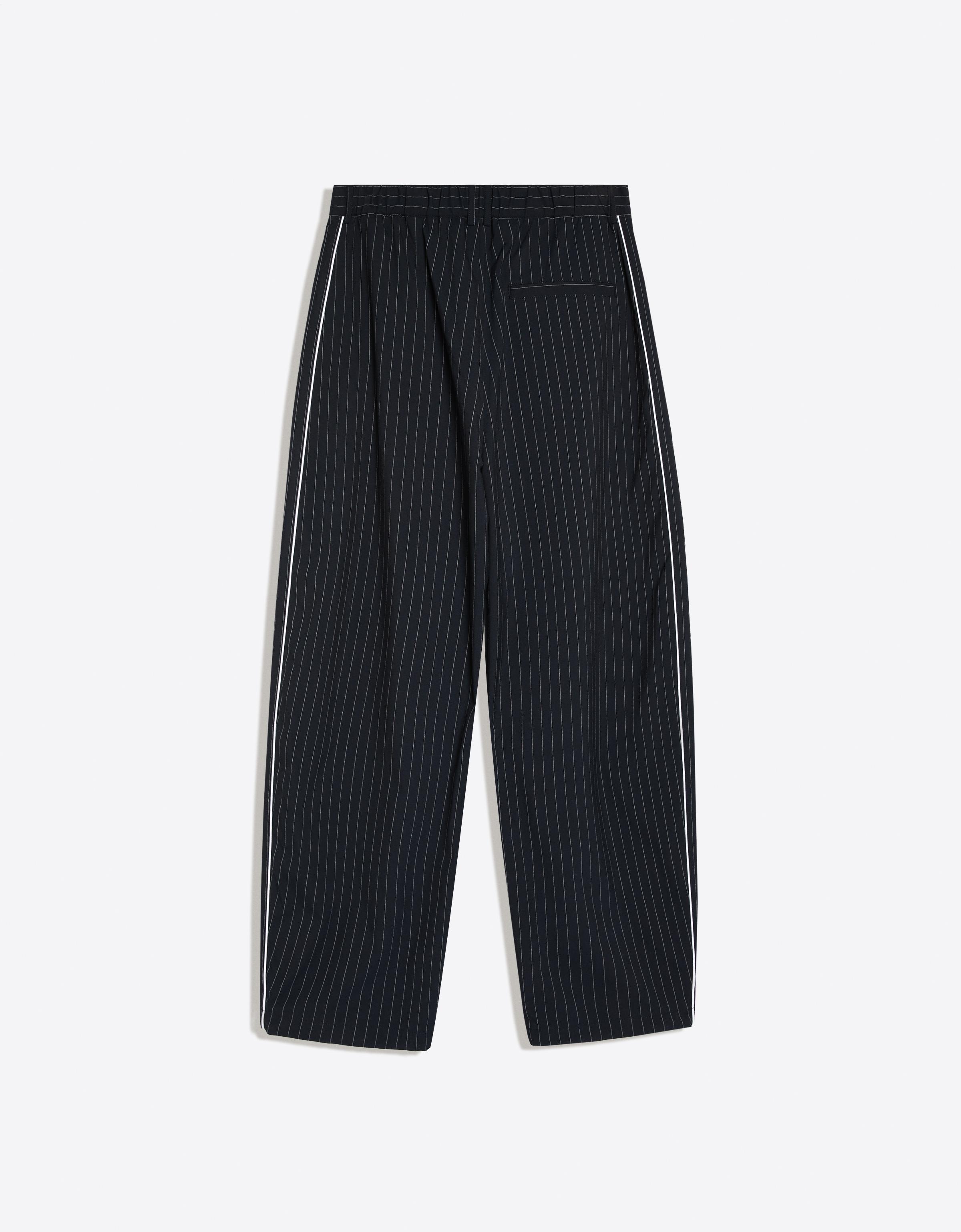 Super baggy pinstripe trousers — Navy
