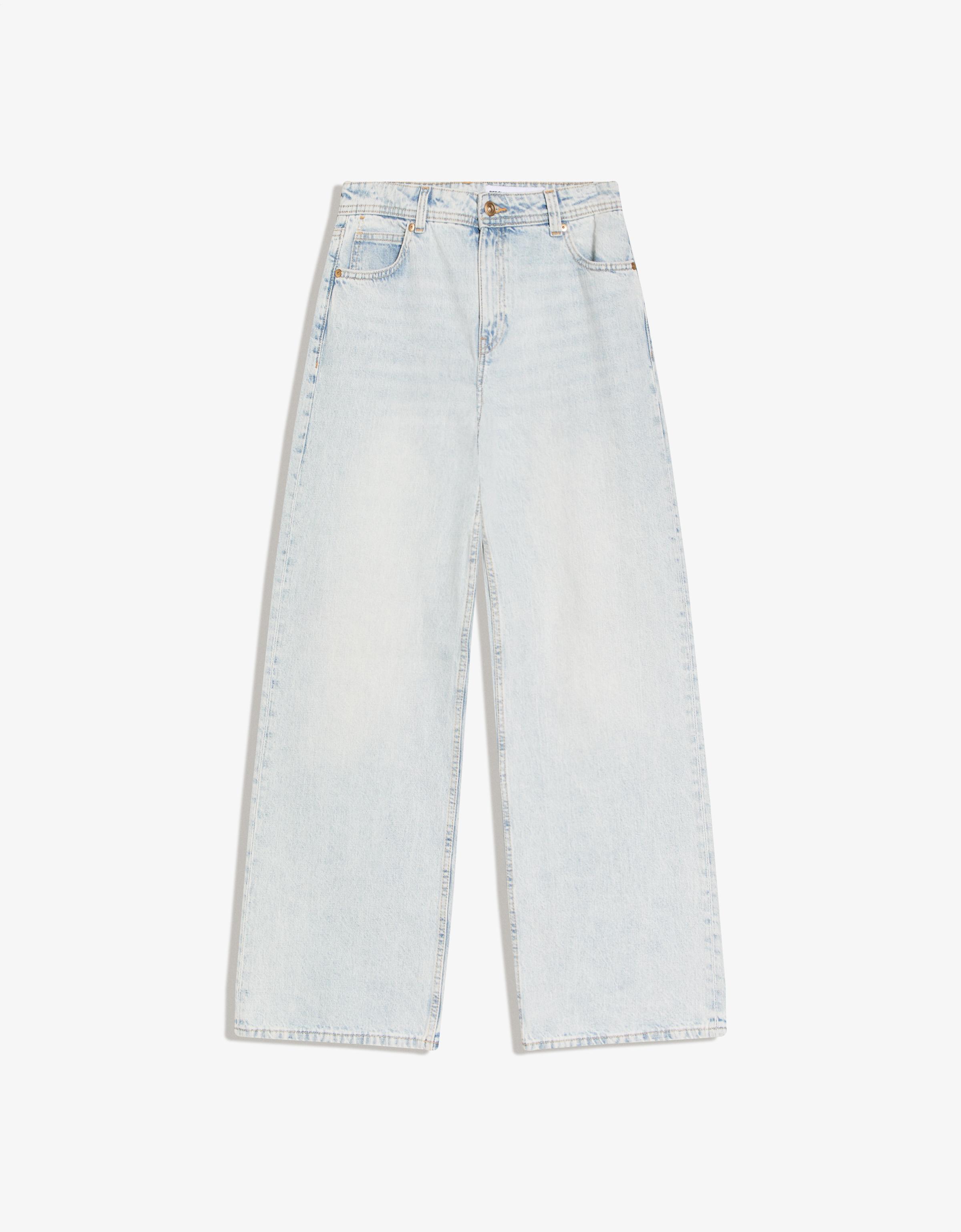 Baggy fit orta bel jean