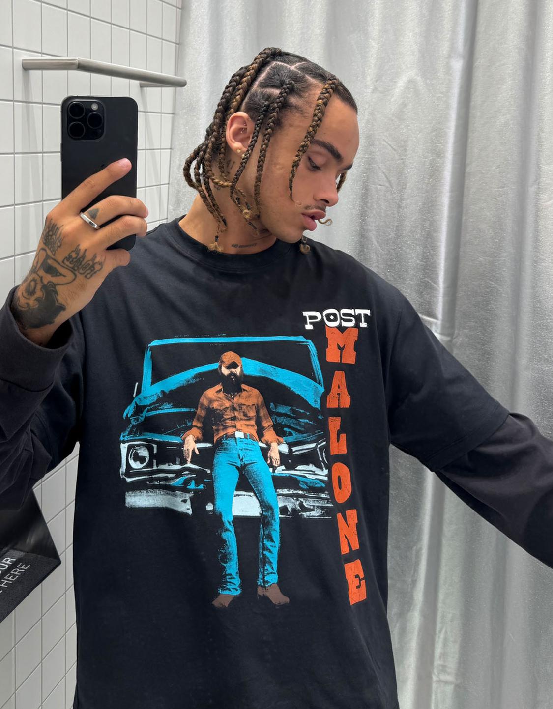 Post Malone print short-sleeve T-shirt