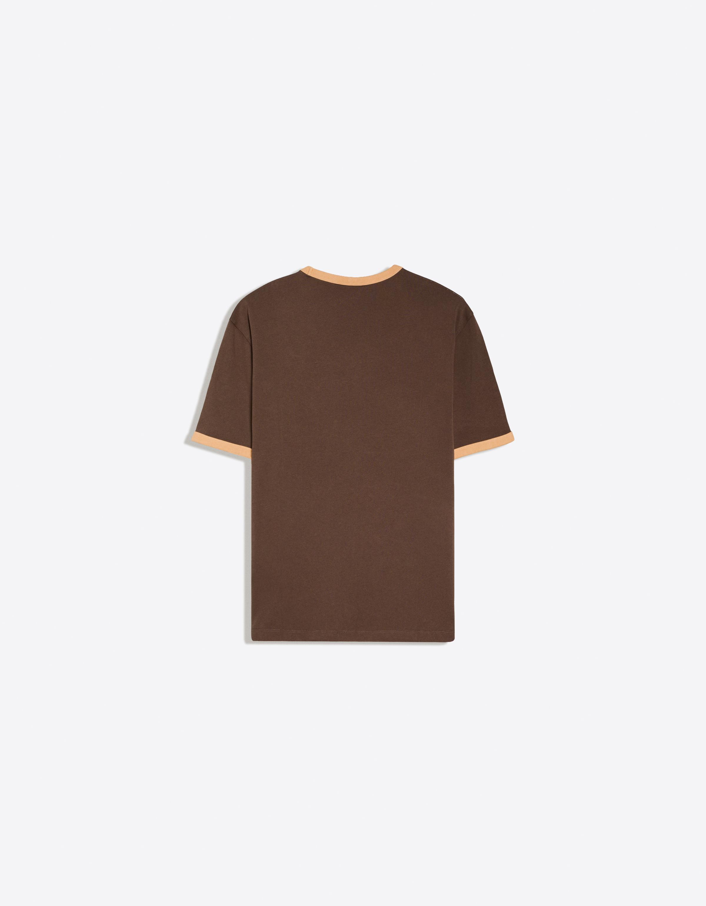 VOLCOM print ringer T-shirt — Brown