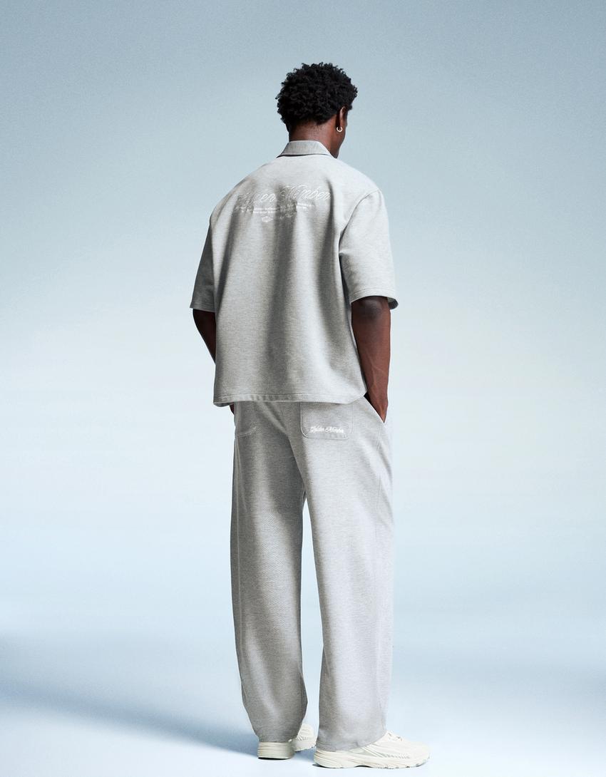 Super baggy jogger trousers-Grey-1
