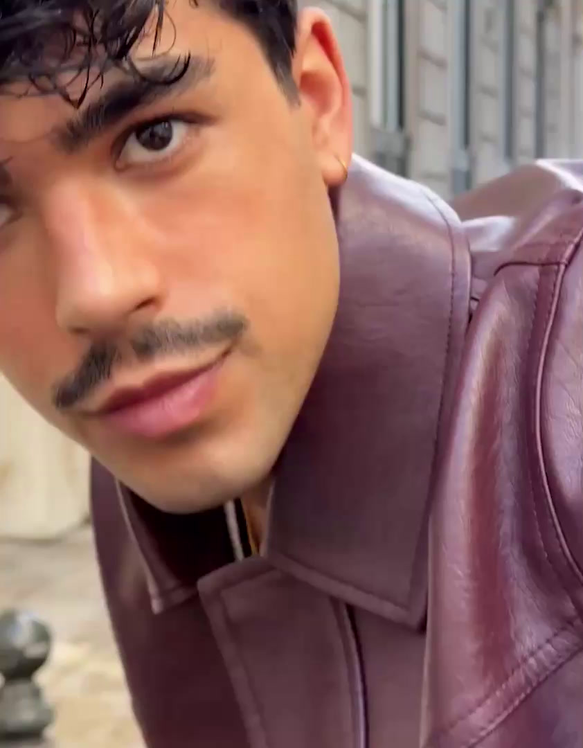 Suni deri boxy fit ceket - Görsel 29