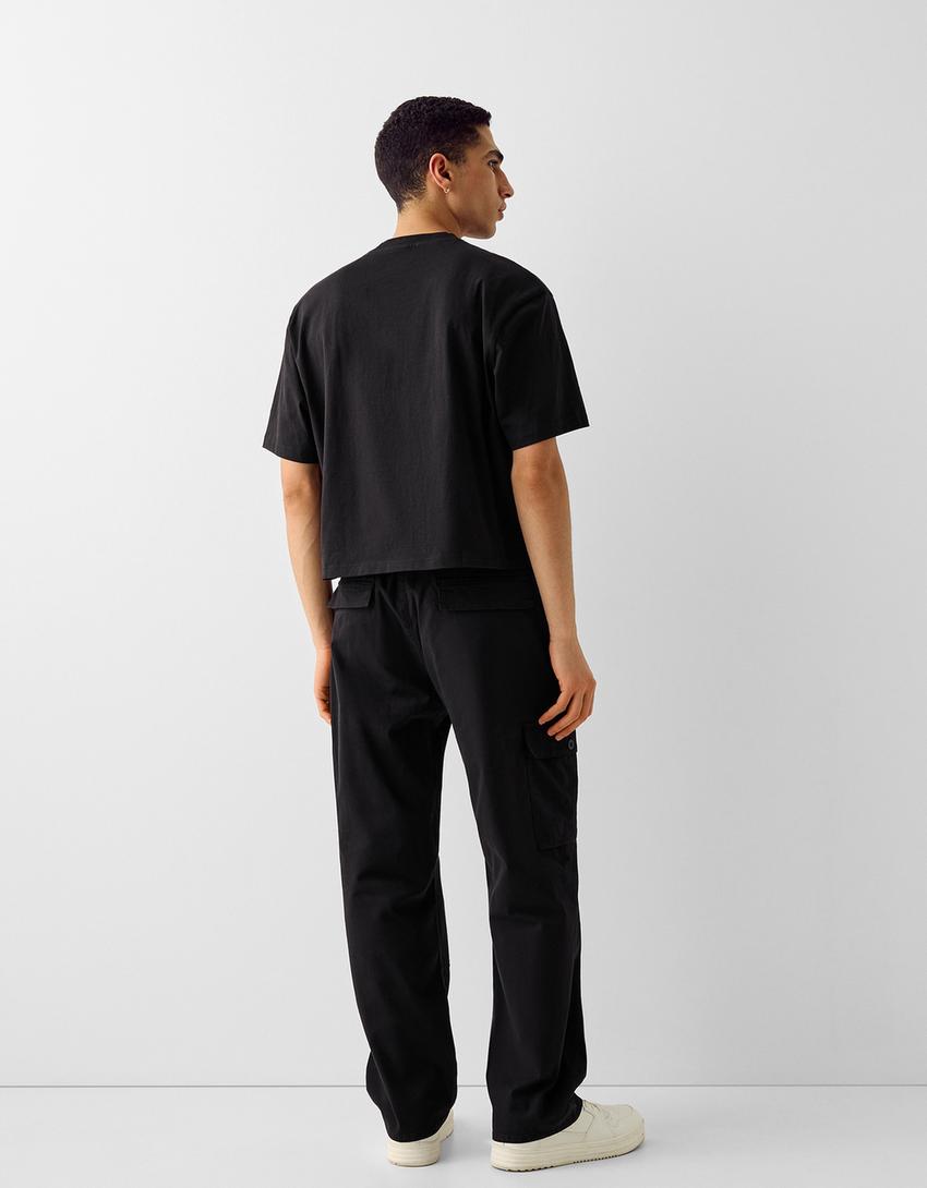 سروال كارغو-أسود-2