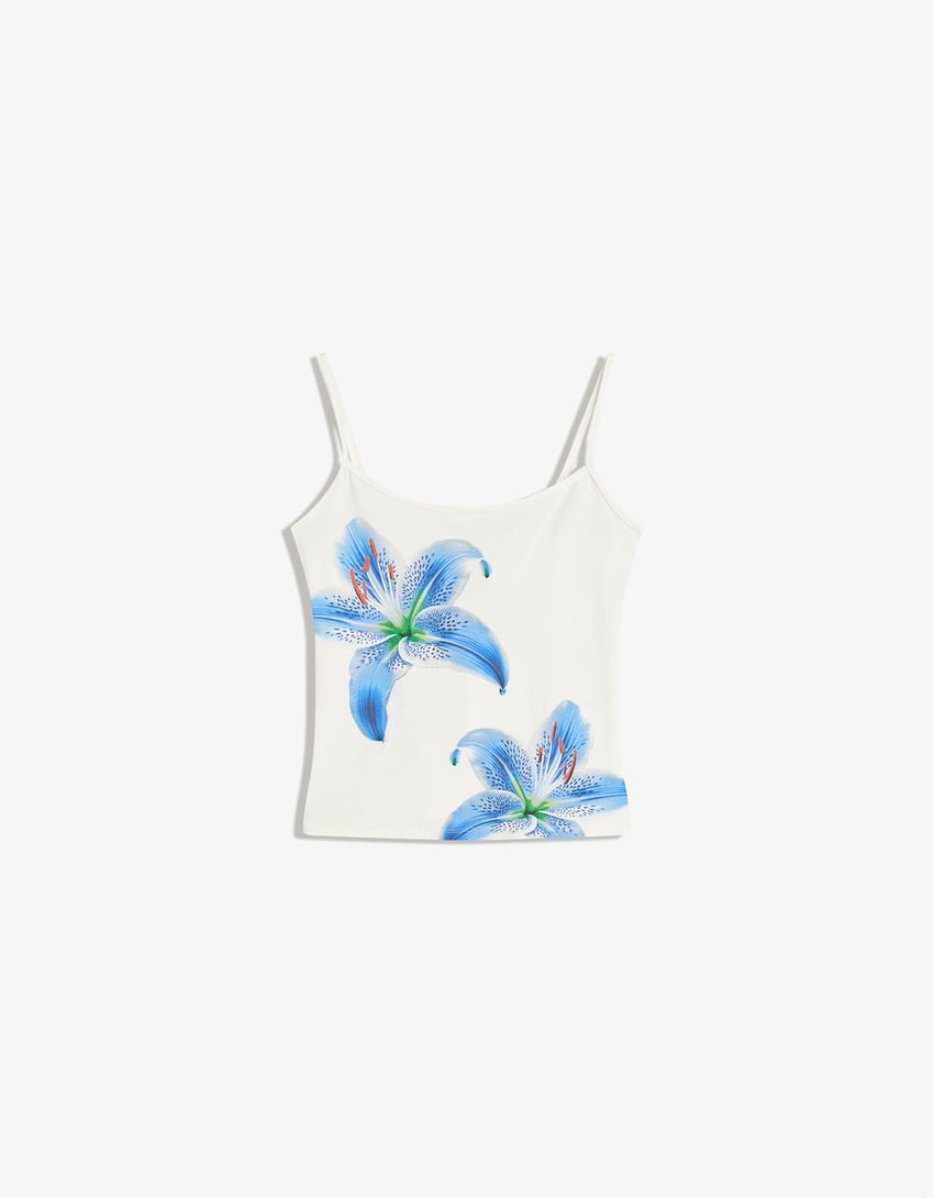 Top de tirants estampat-Blanc trencat-3