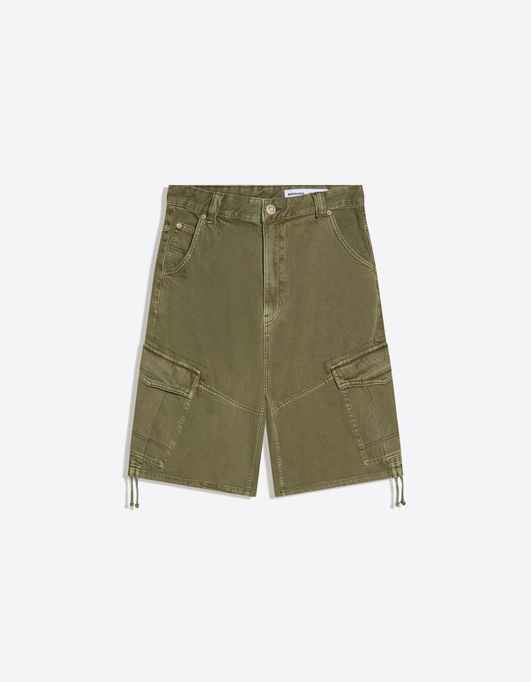 BERMUDE DENIM CARGO PARACHUTE