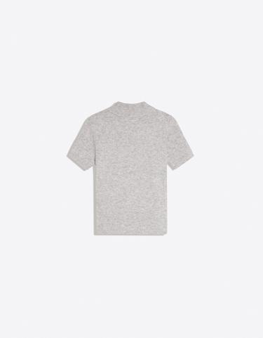 Short sleeve mock turtleneck jumper — Grey 6