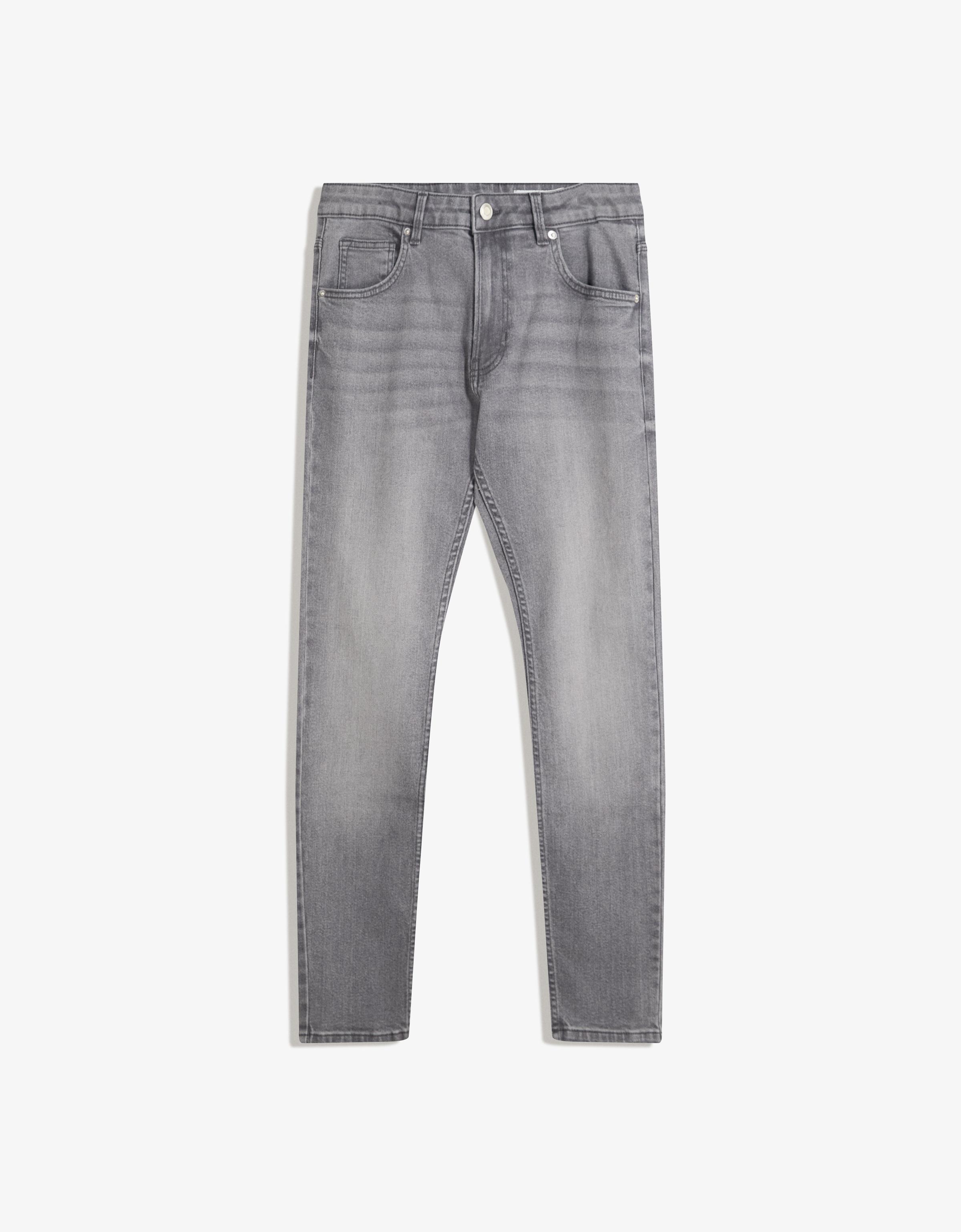 Bershka Skinny Jeans Herren 36 Dunkelgrau