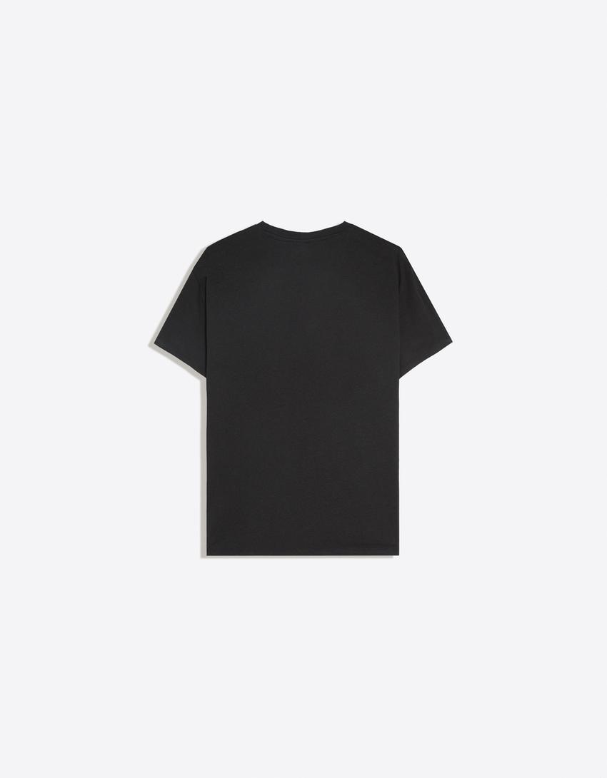T-Shirt mit kurzen Ärmeln-Schwarz