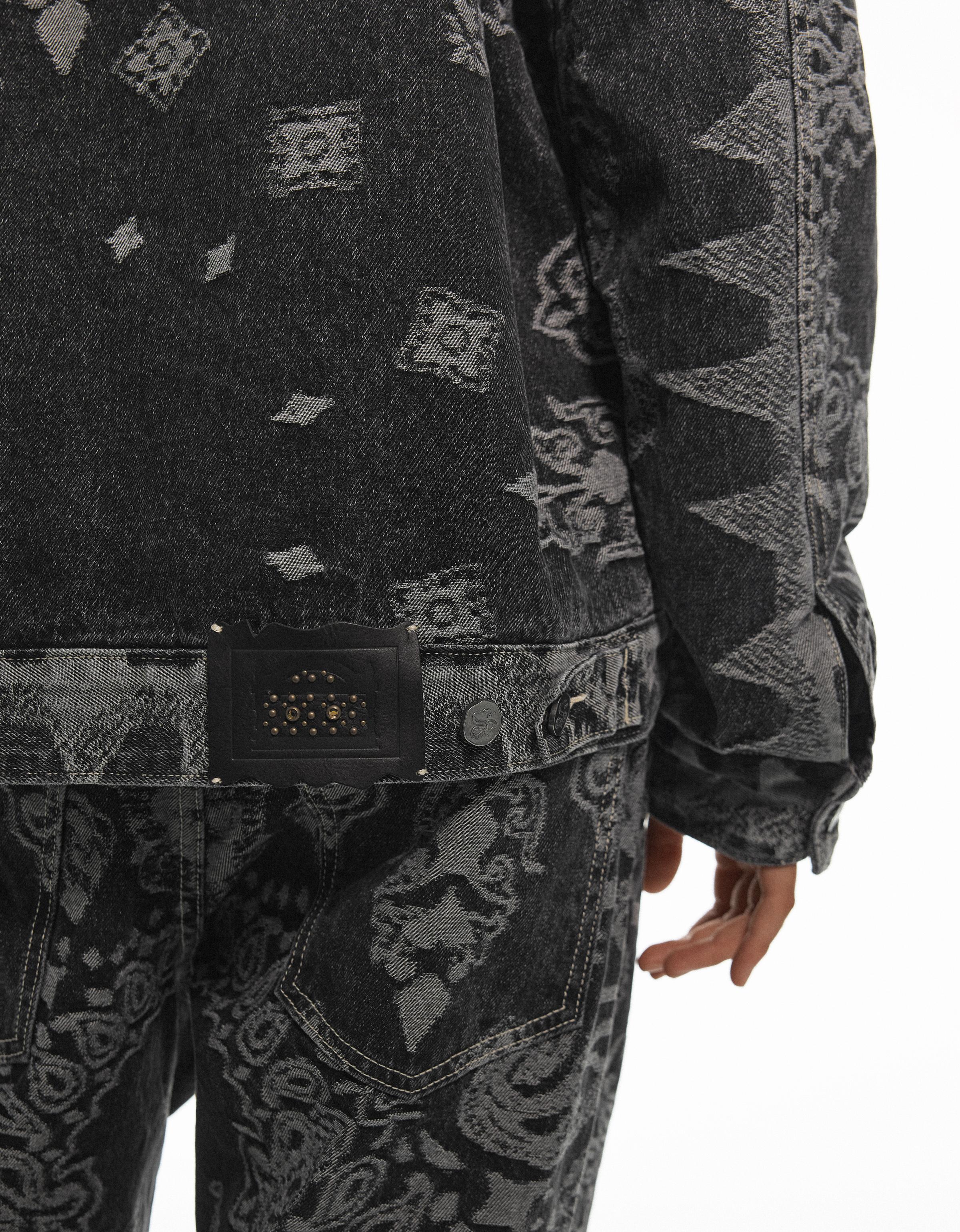 Bershka ARIES X Bershka baskılı, kapüşon detaylı ceket görsel 7
