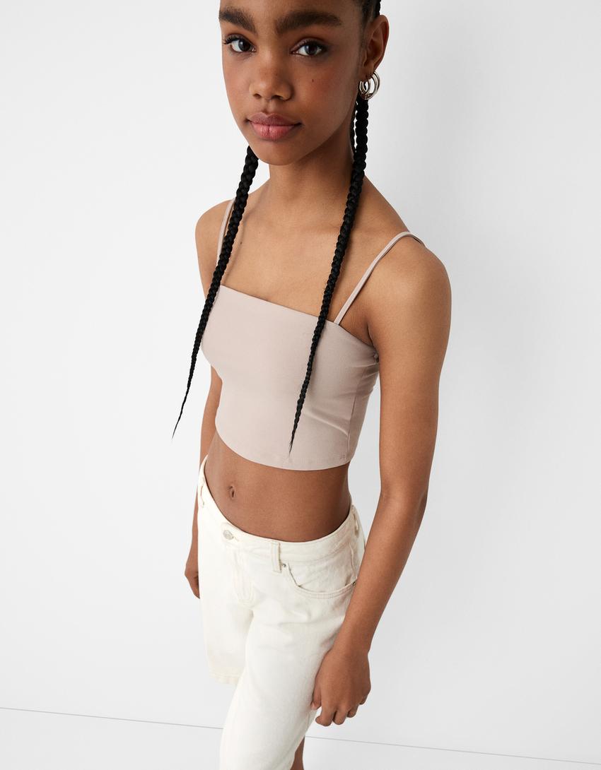 ‘90s strappy top-Sand-5