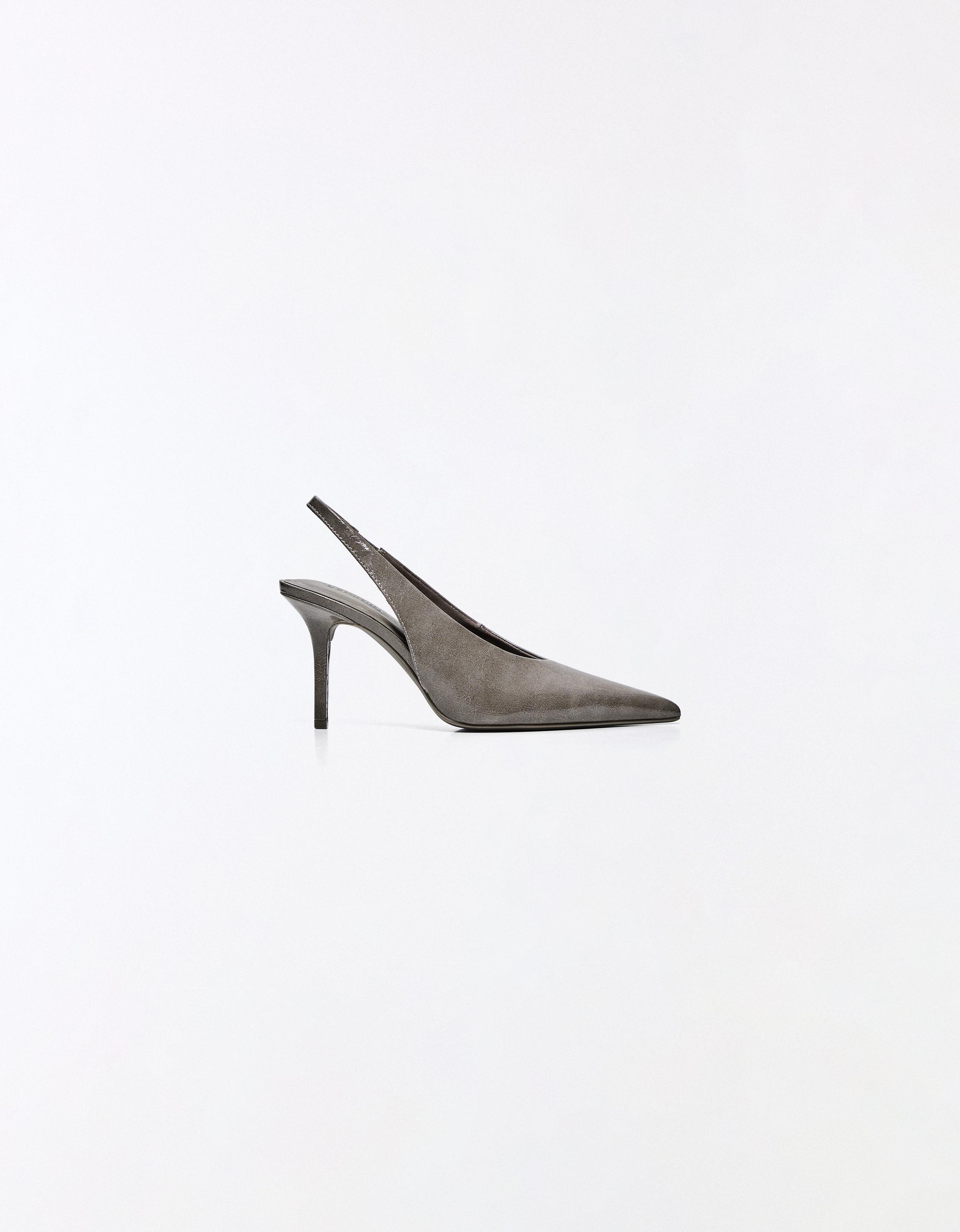 Slingback high-heel shoes