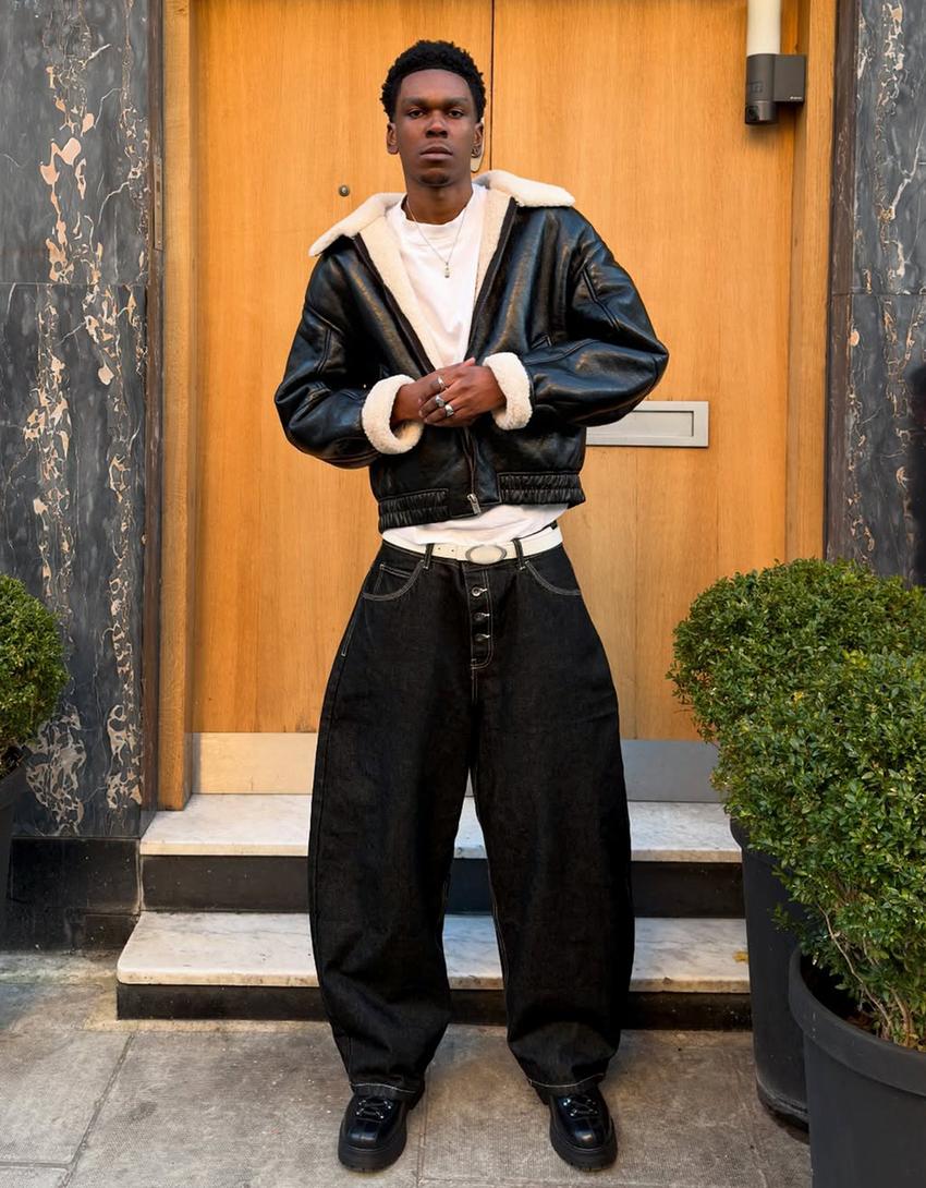 Jean barrel fit-Siyah