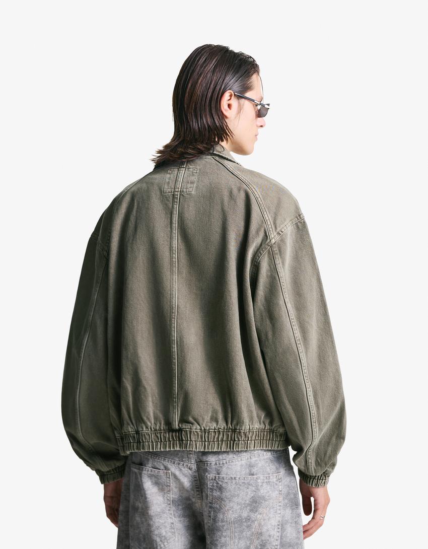 Faded jacket-Black-1