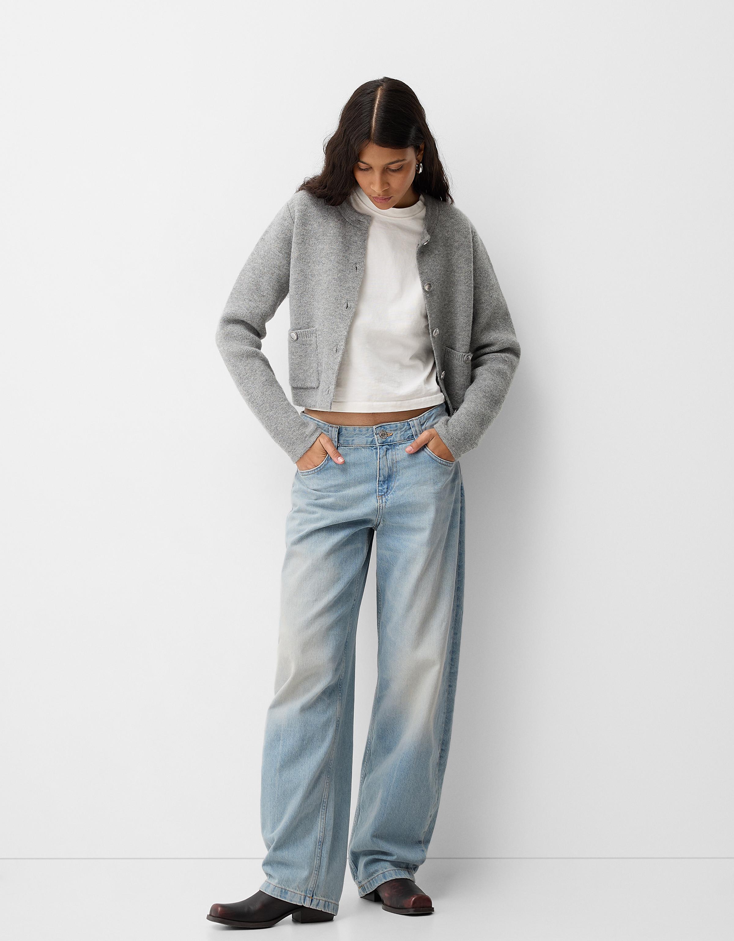 Jeans baggy balloon Donna Bershka