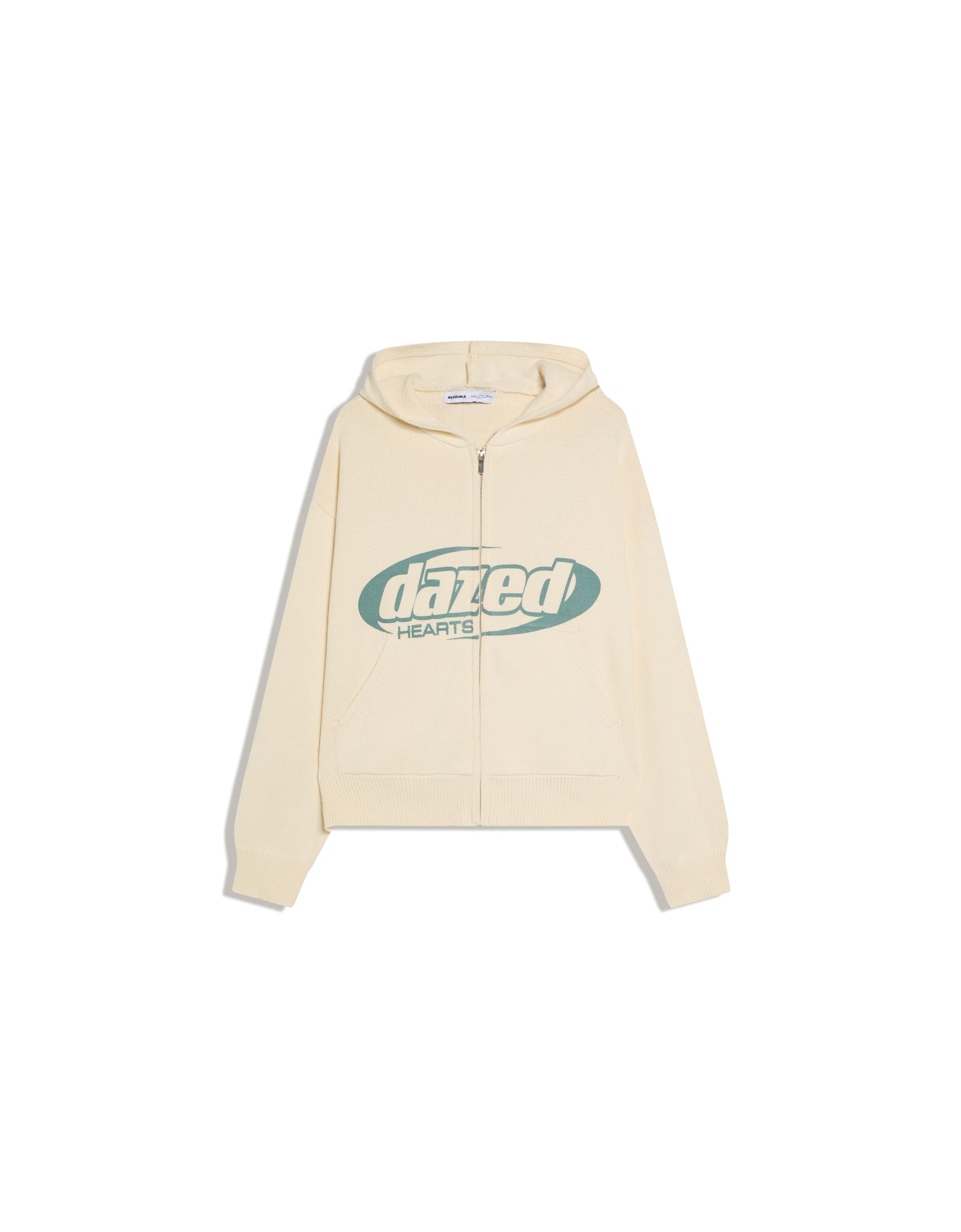 Kapüşonlu desenli ceket - Görsel 11