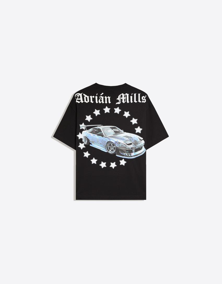 Maglietta a maniche corte ADRIÁN MILLS-Nero