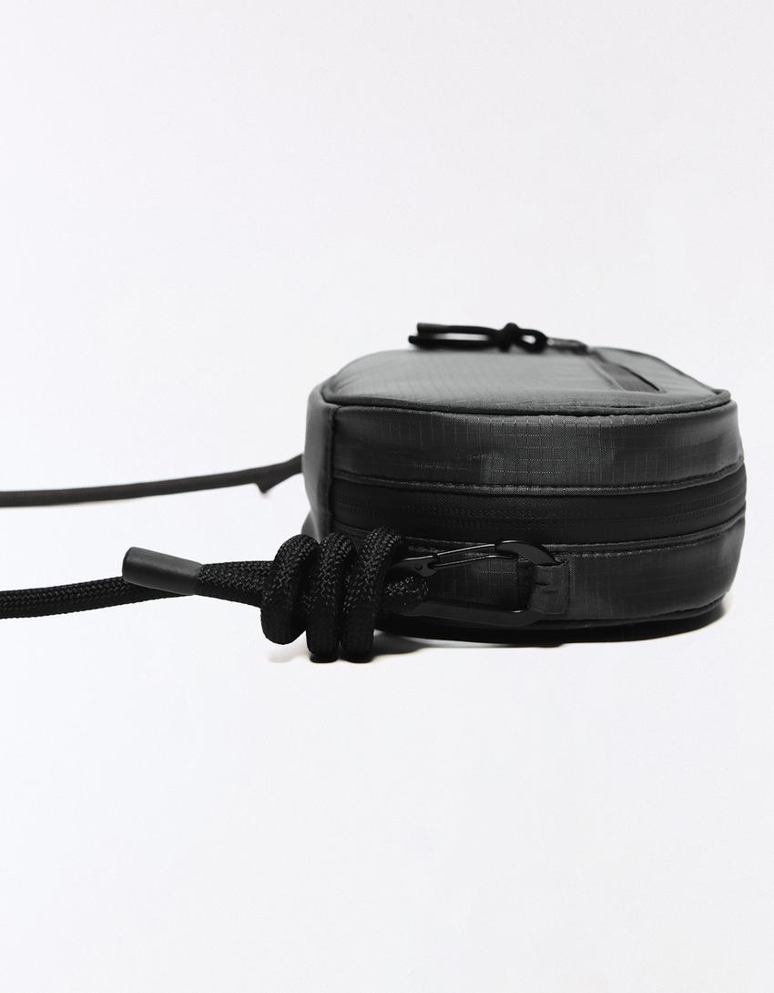 Technical crossbody bag-Black