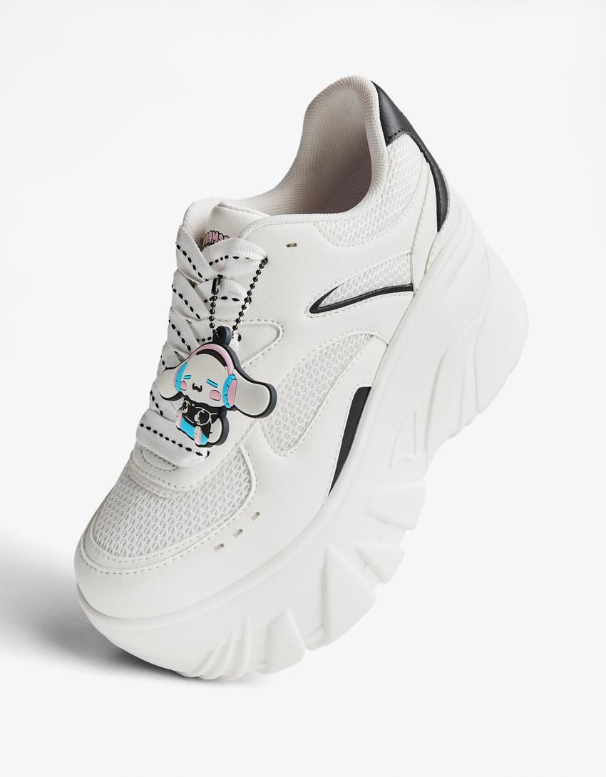 Zapatillas plataforma Cinnamon Roll-Blanco