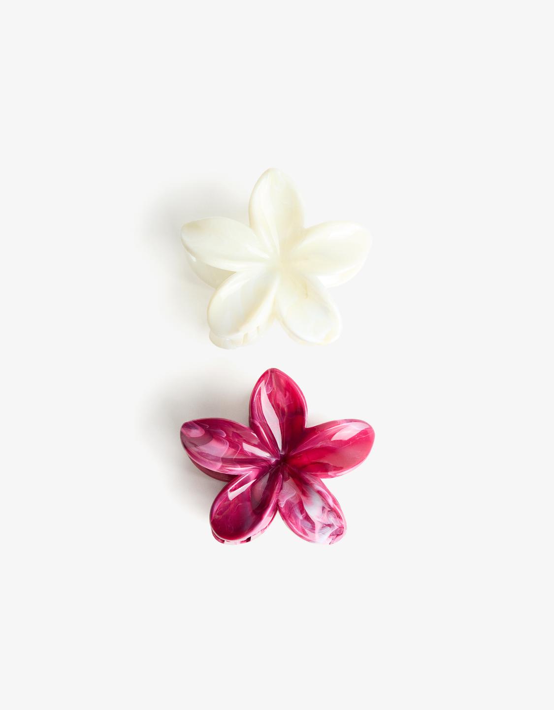 Pack of 2 flower hair clips