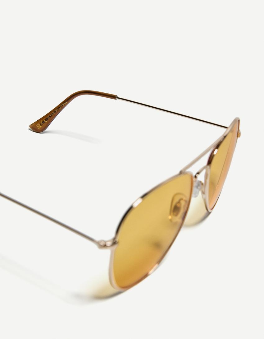 Gafas sol aviador-Amarillo-1