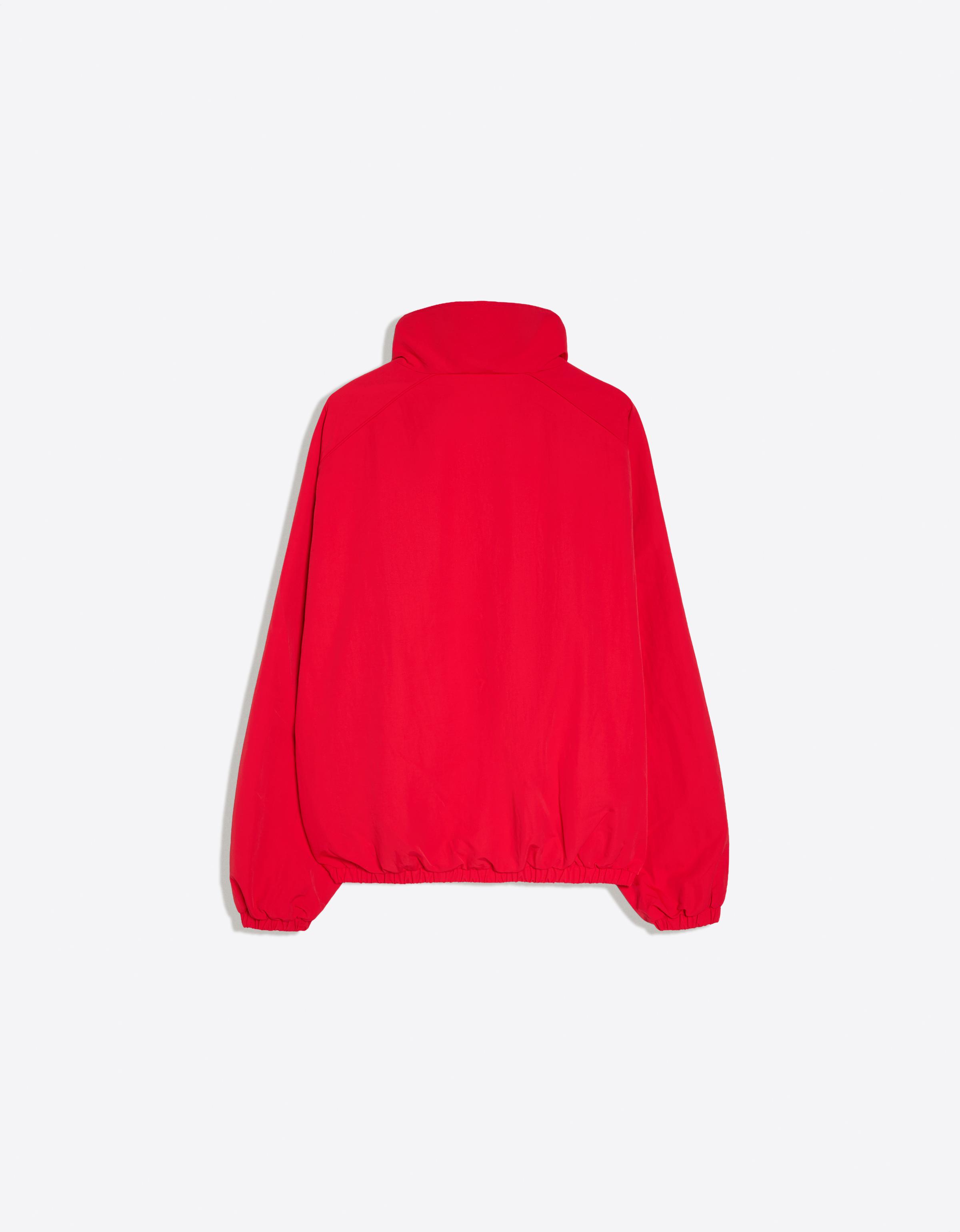 Oversize nylon batwing sleeve jacket — Red