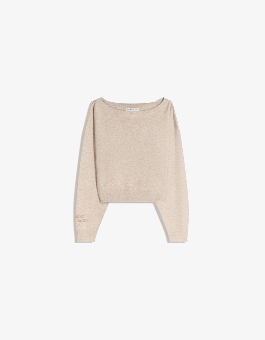 Pull col bateau-Sable