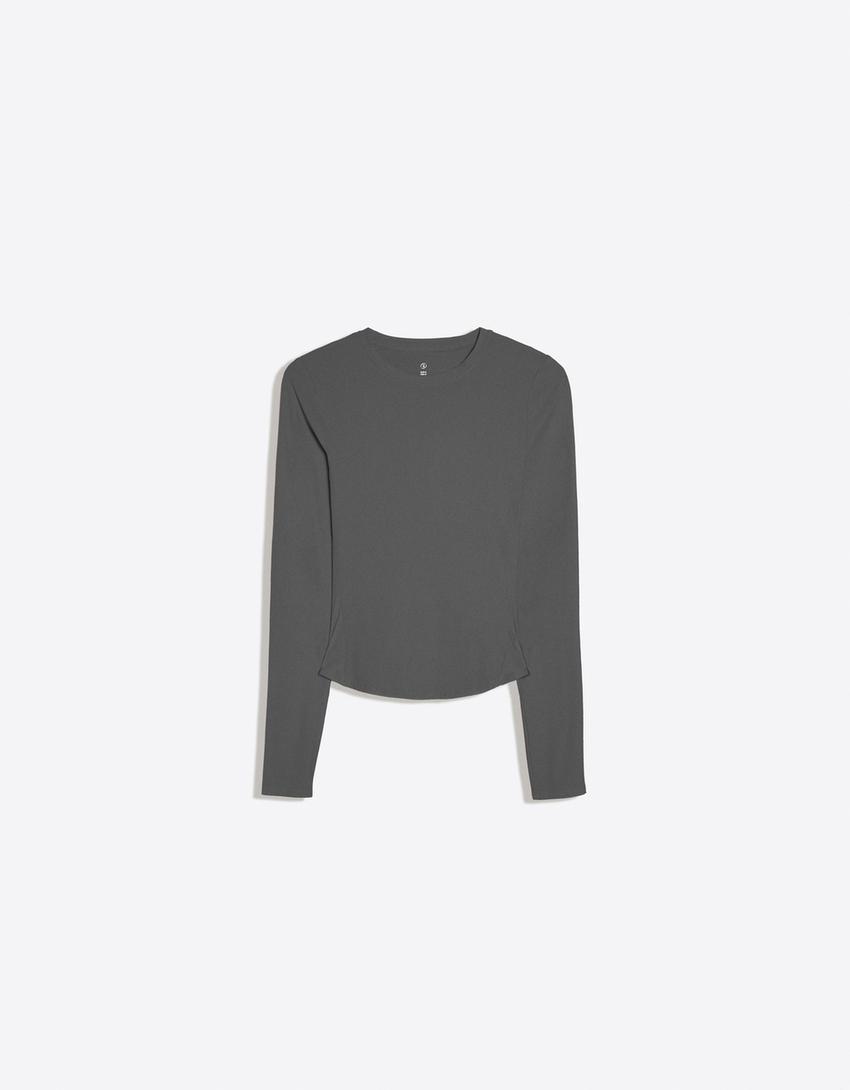 Breathable & Quick Dry long sleeve technical T-shirt-Graphite