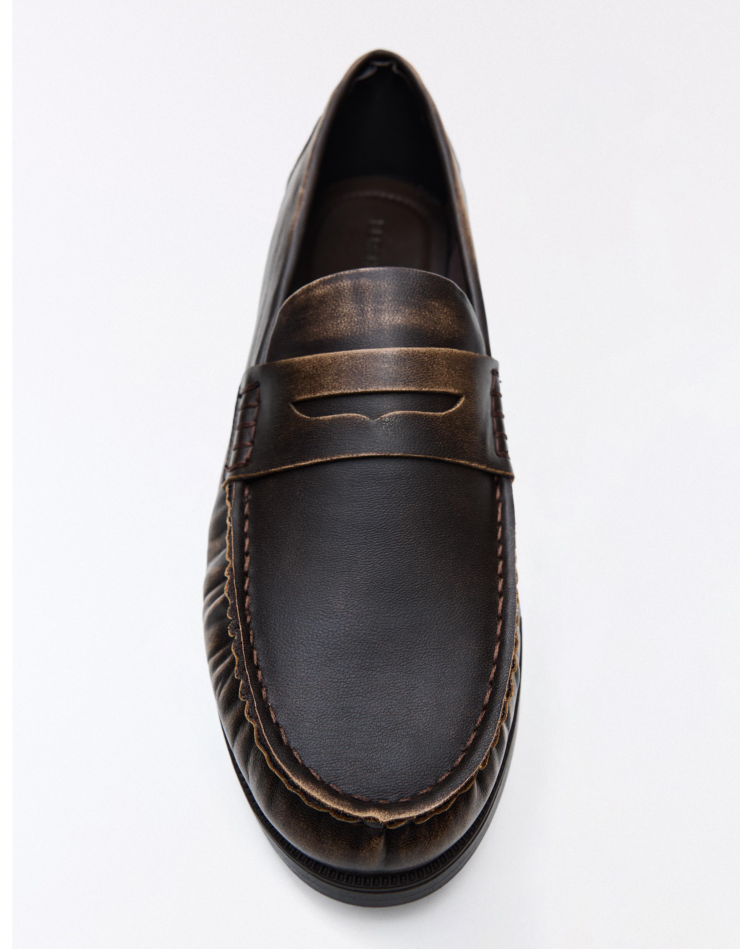 BRUSHED LOAFERS — Brown (alternate view)