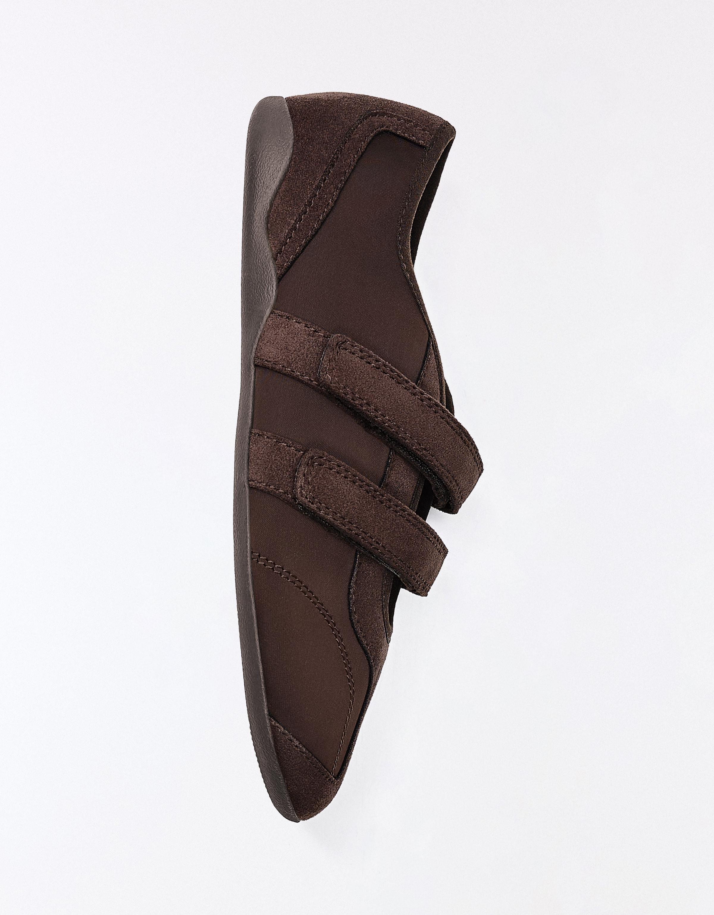 Sporty ballet flats — Brown