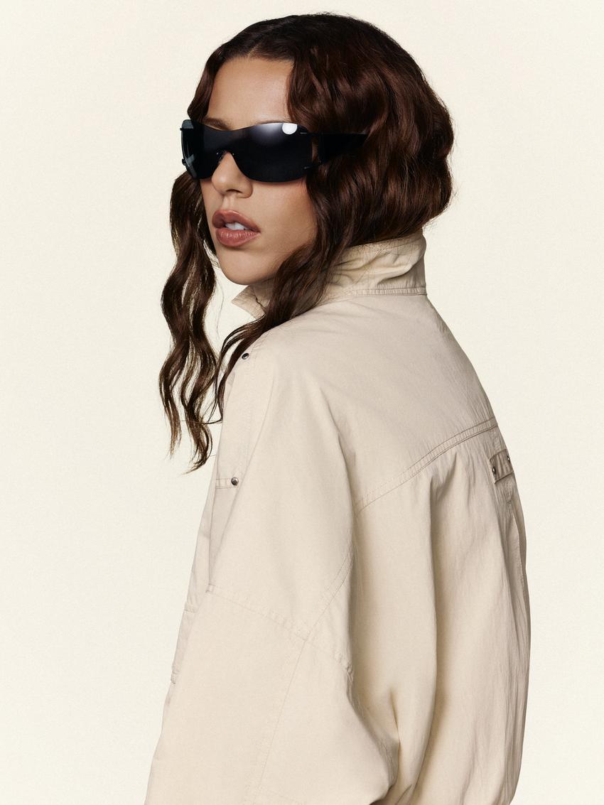 MARINA SENA oversize pocket jacket-Beige