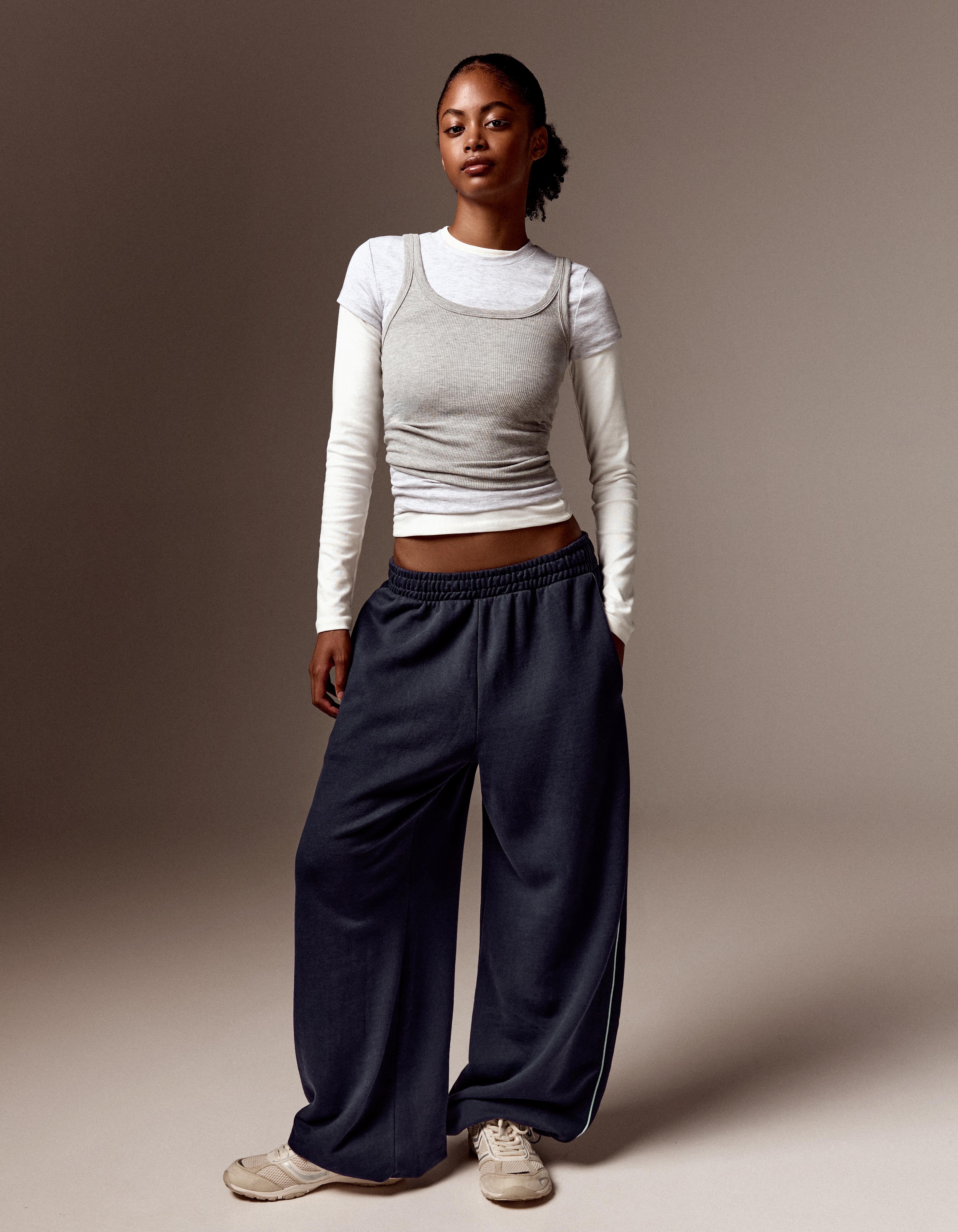 Dancer plush joggers — Navy