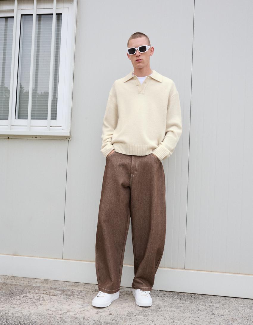 Pull col polo-Sable-3