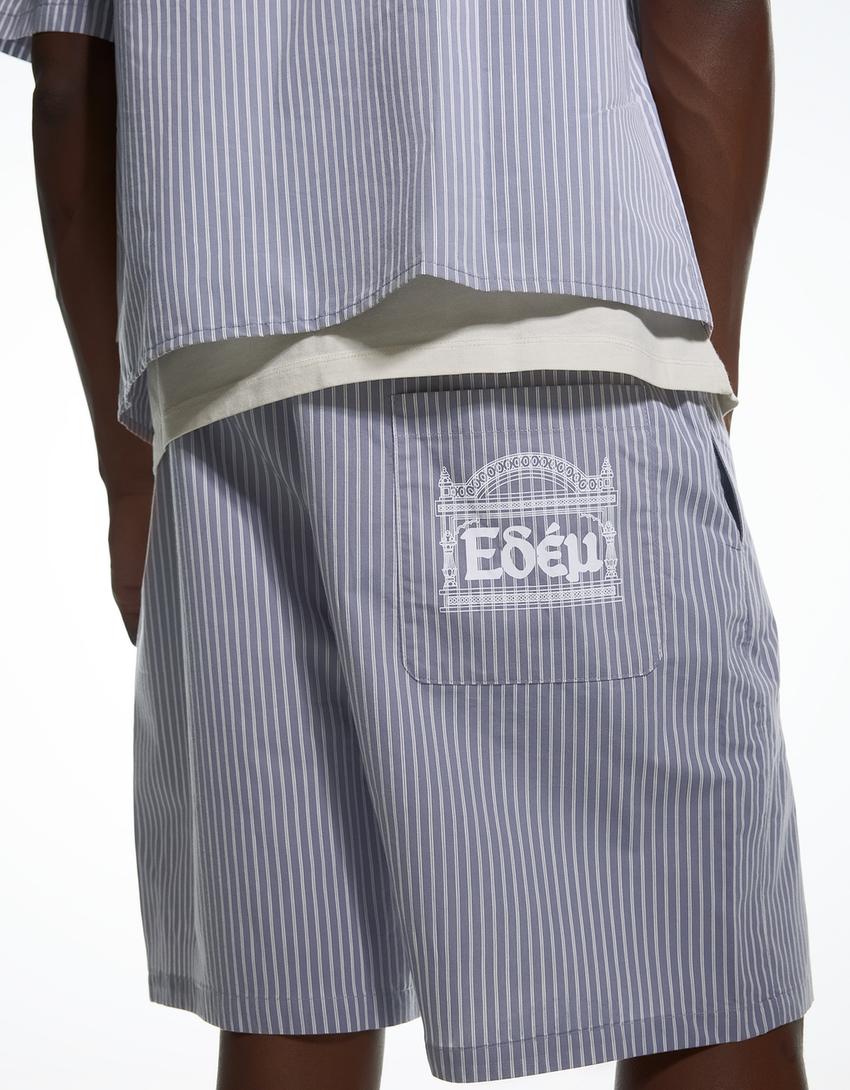 Relaxed fit Bermuda shorts ARIES X BERSHKA-Dark grey