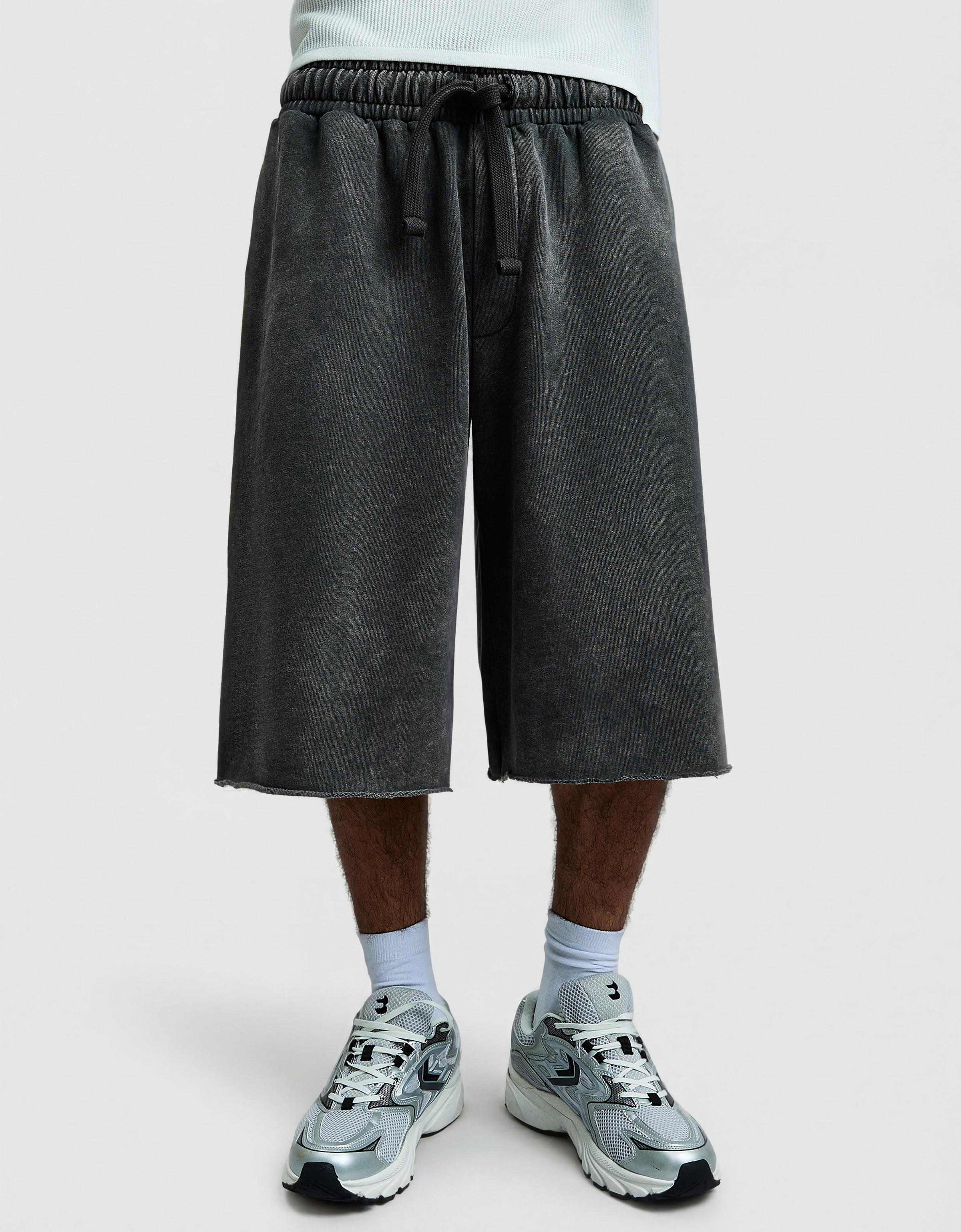 Jogger Bermuda shorts — Grey