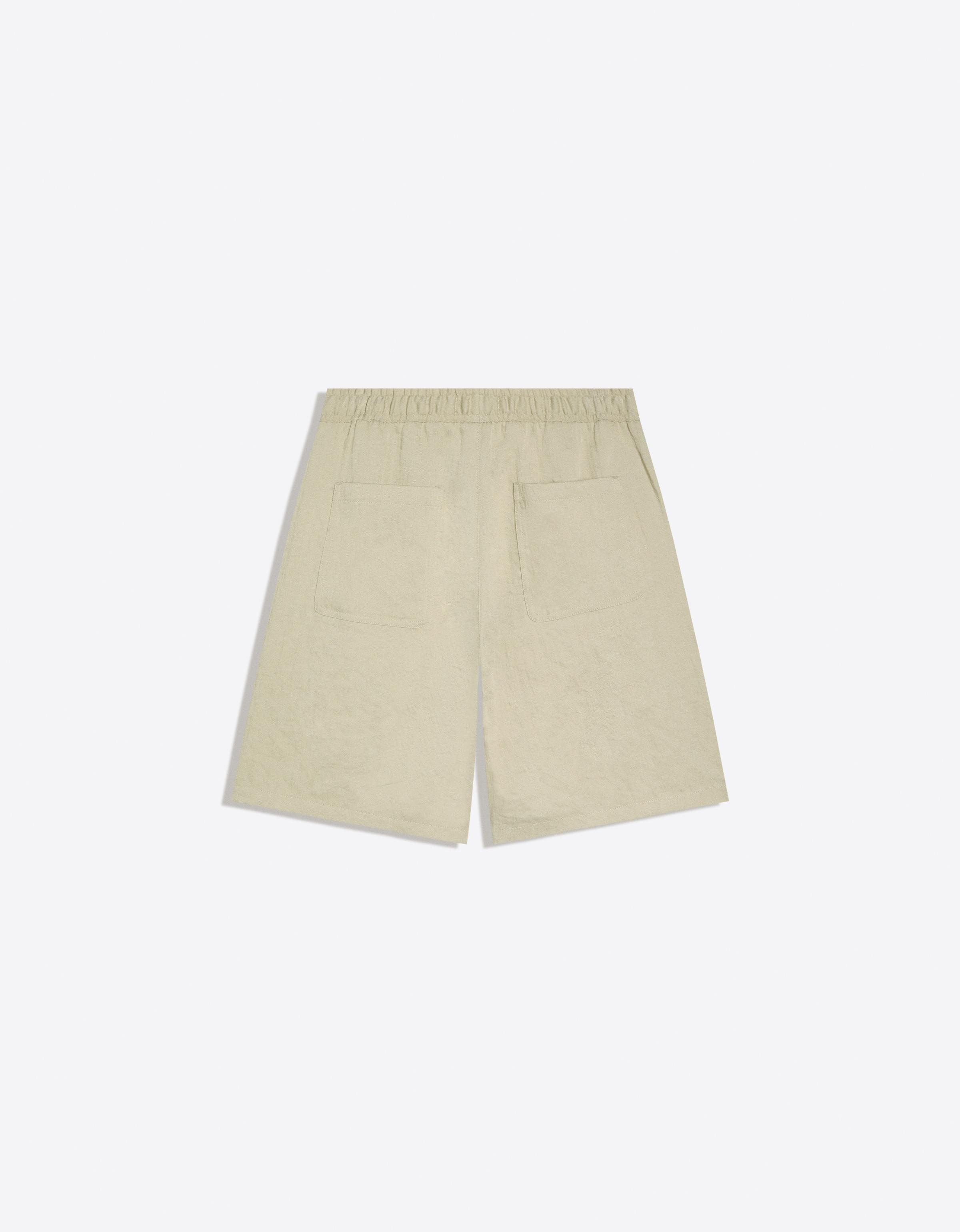 Rustic jogger Bermuda shorts — Green