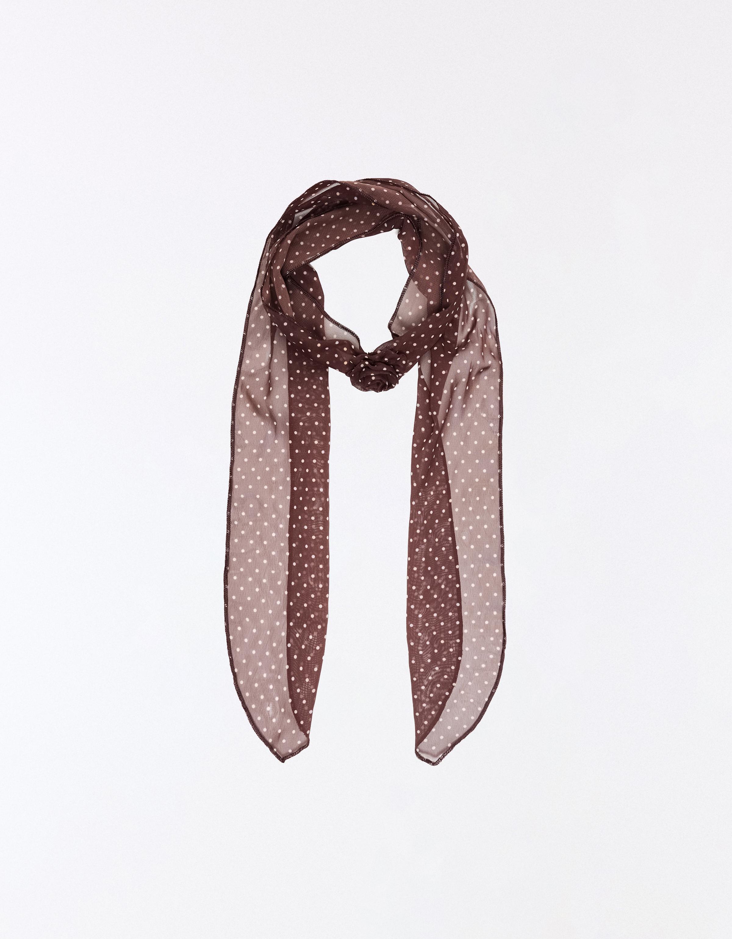 Floral neckerchief — Brown