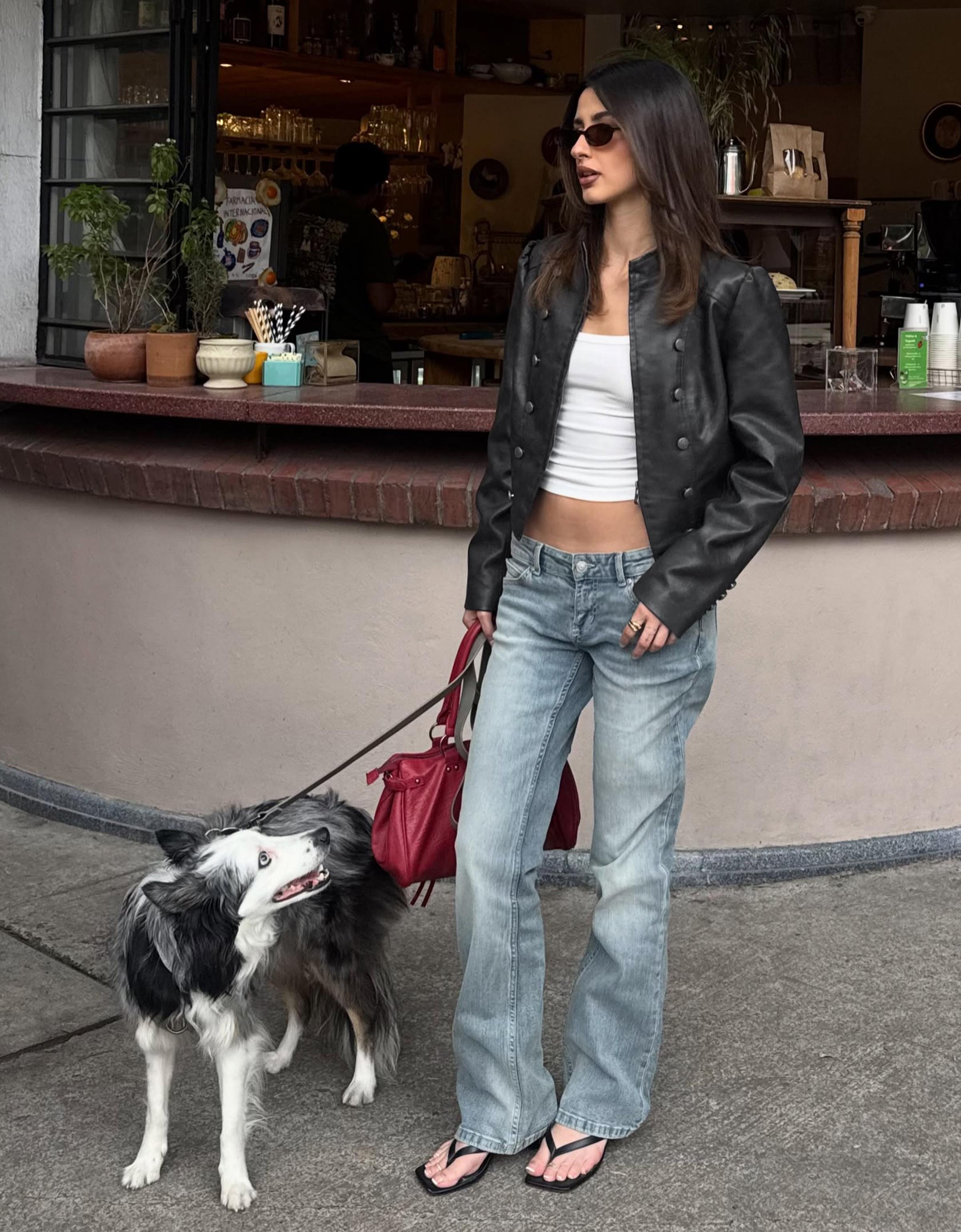 Low-rise slim fit boot-cut jeans — Light blue