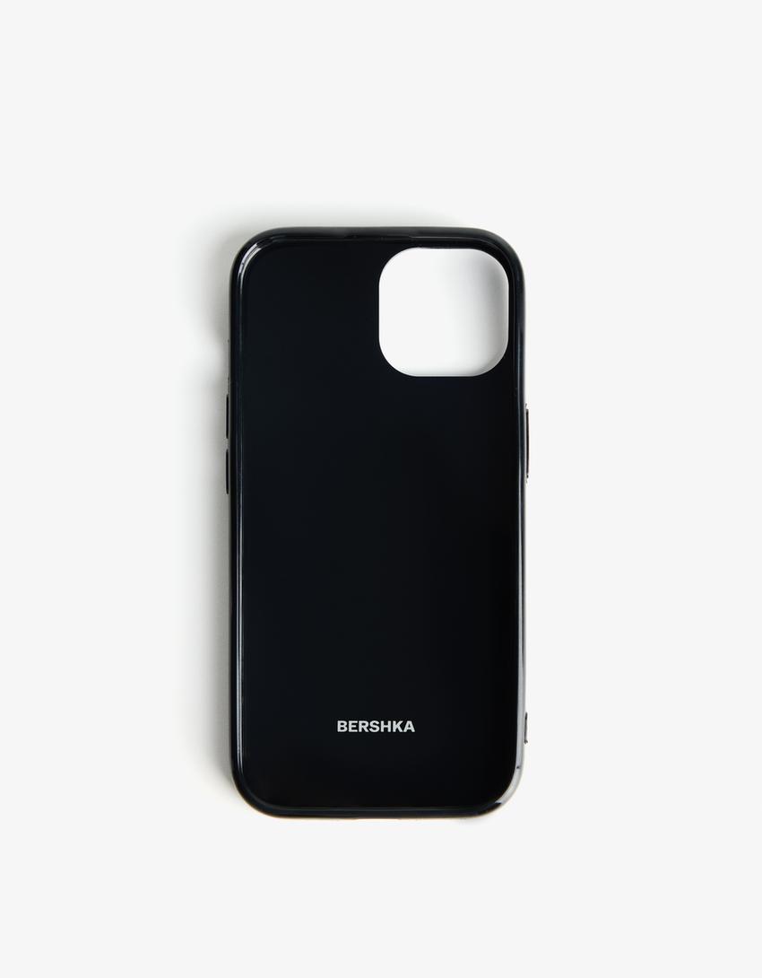 Animal print mobile phone case-Brown