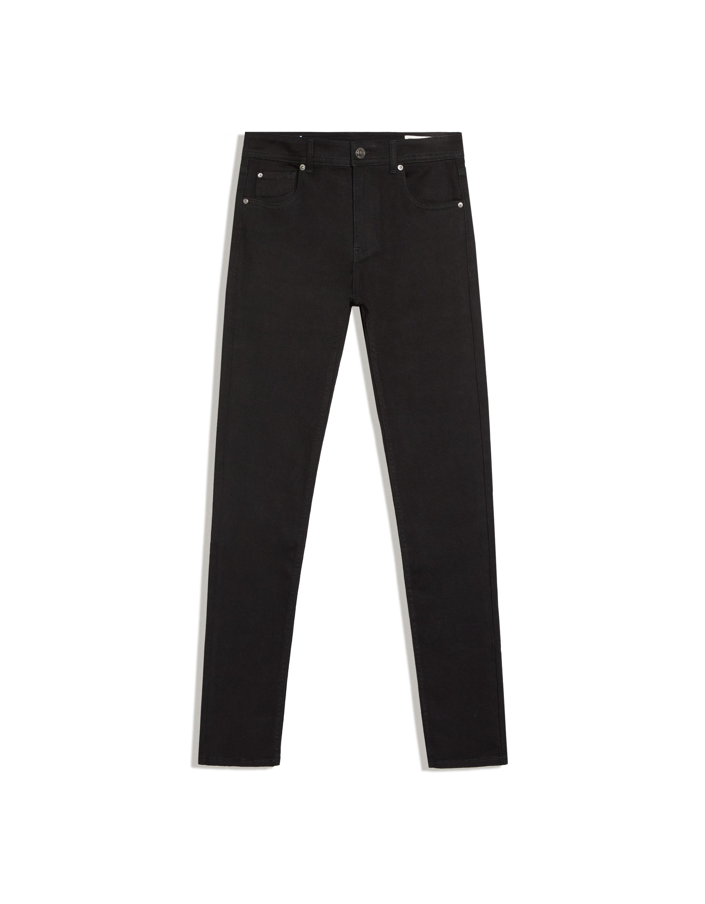 High-waist skinny jeans — Black