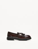 Fringed loafers with tassel