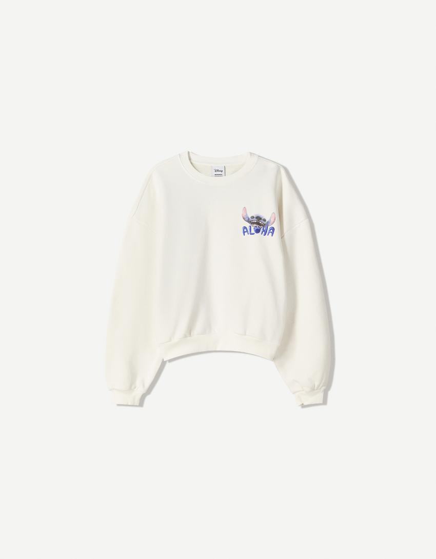 Sudadera Lilo & Stitch-Blanco roto-4