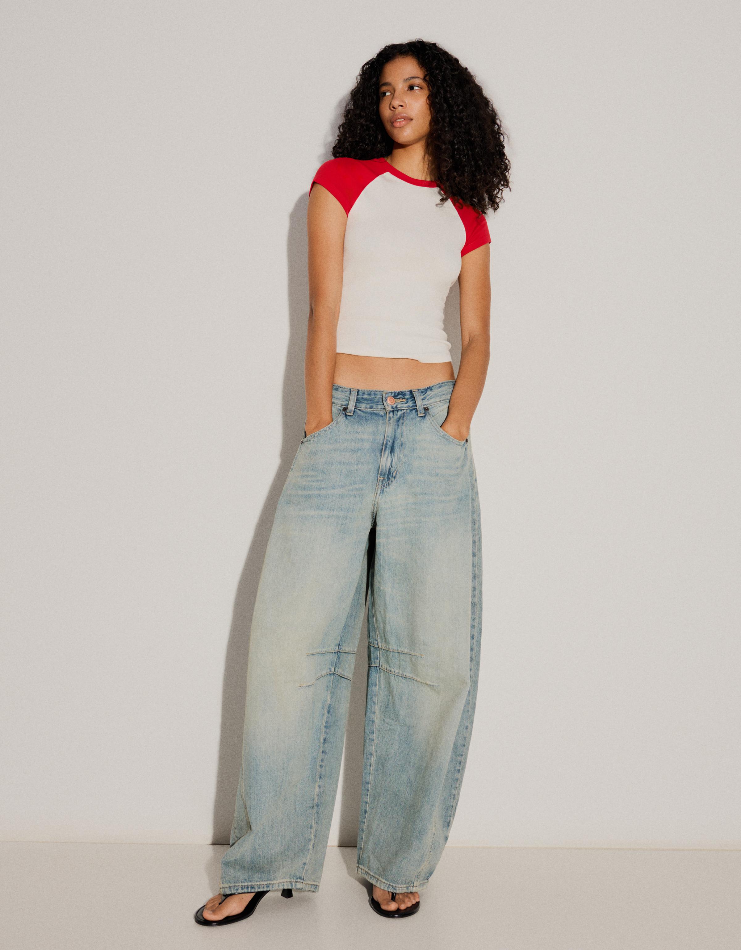 Barrel leg jeans — Light blue