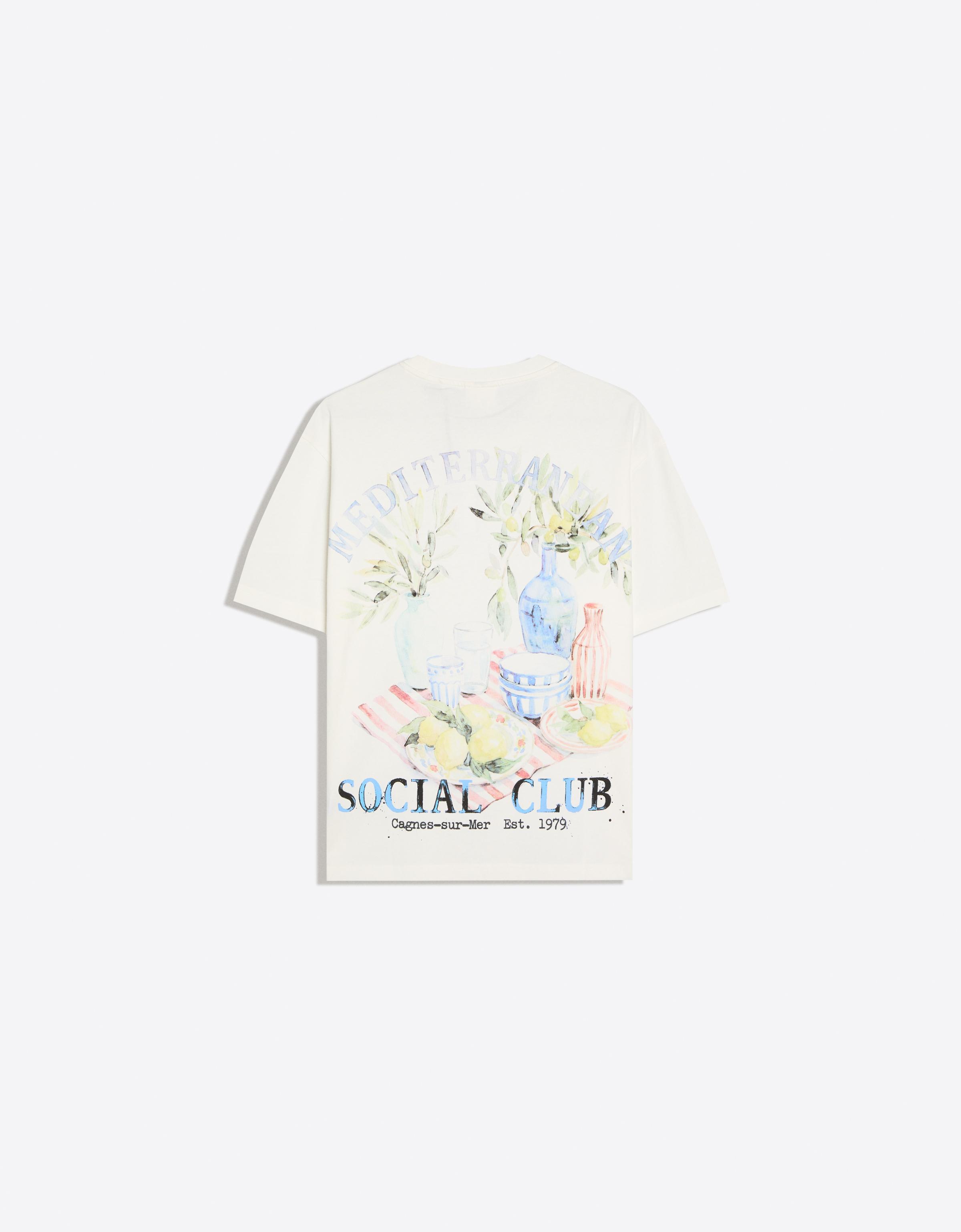 Relaxed print T-shirt — Off white