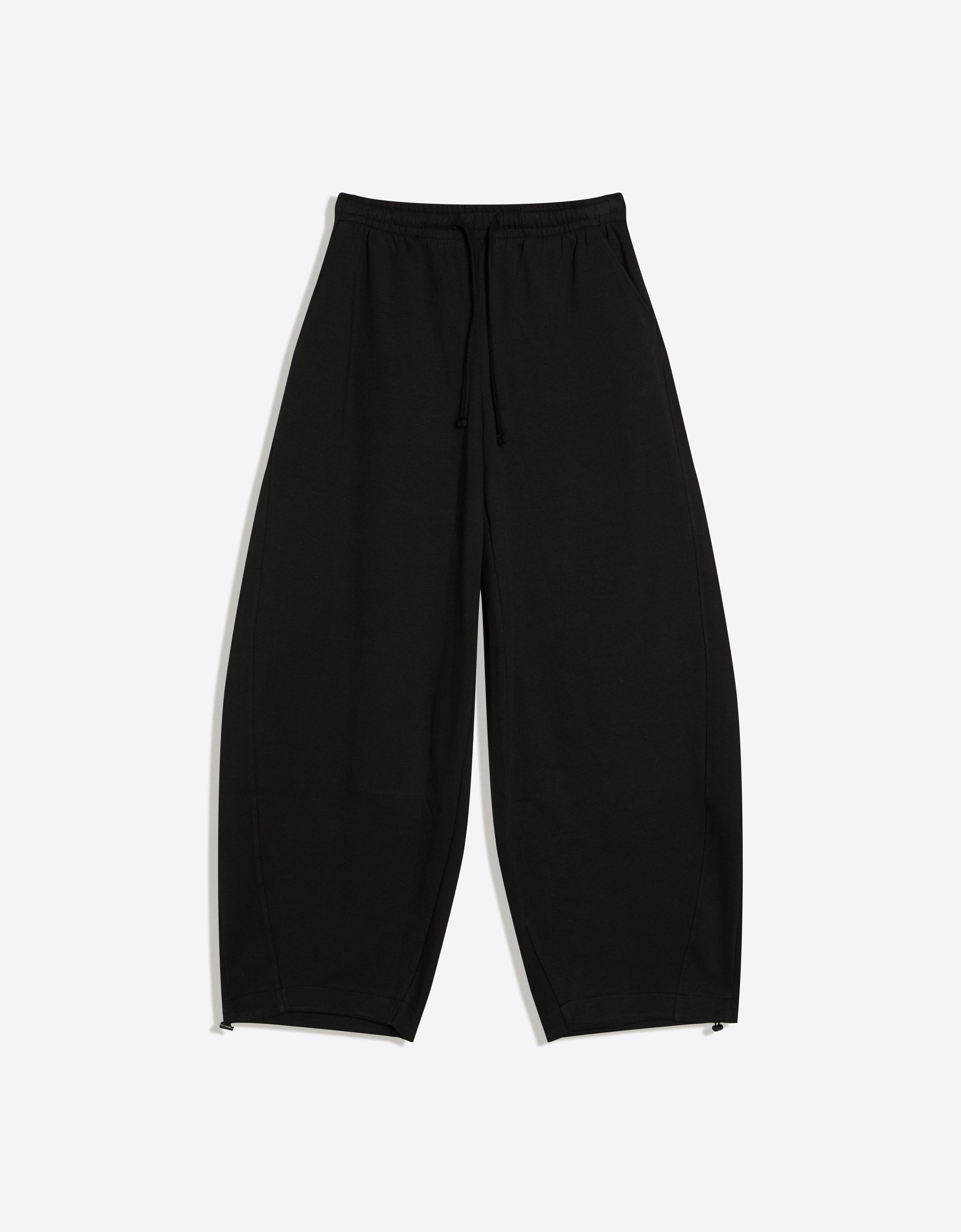 Bershka Barrel fit şardonlu pantolon, stoper detaylı görsel 2