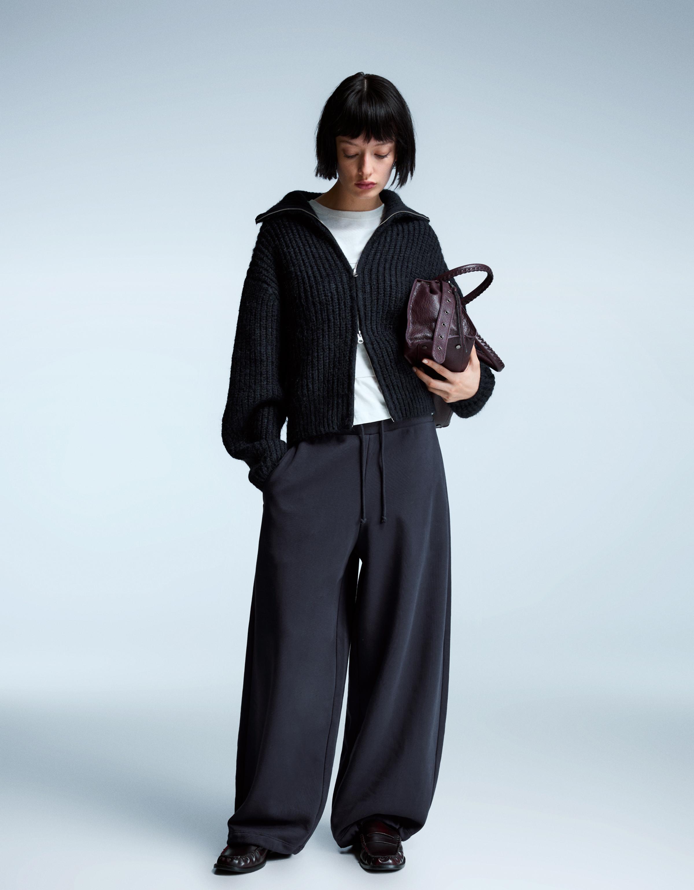 Stoperli barrel fit şardonlu pantolon - Görsel 31