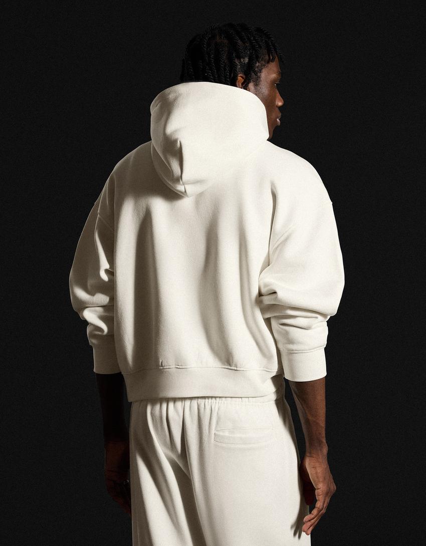 Hoodie mit Kapuze-Weiss